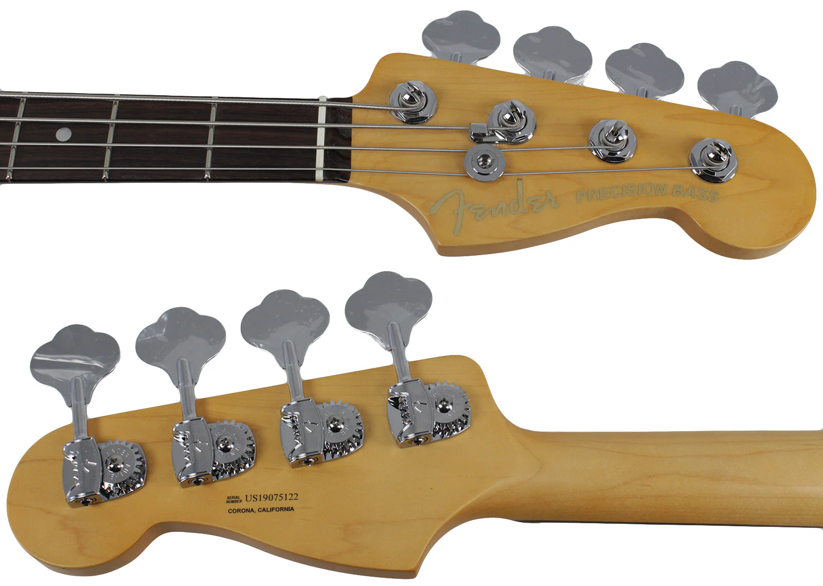 Fender American Ultra Precision Bass, Rosewood, Mocha Burst - Image 9