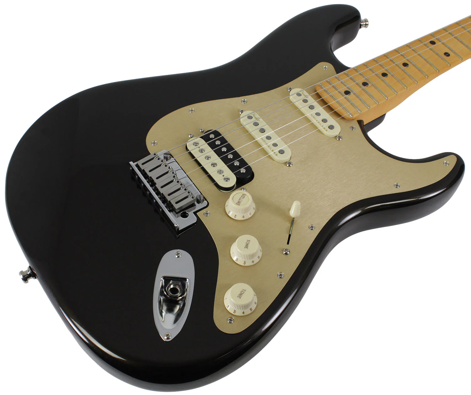 Fender American Ultra Stratocaster HSS, Maple, Texas Tea - Image 2