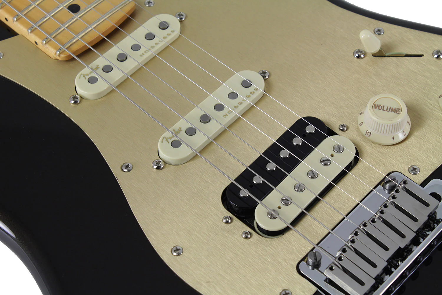 Fender American Ultra Stratocaster HSS, Maple, Texas Tea - Image 4