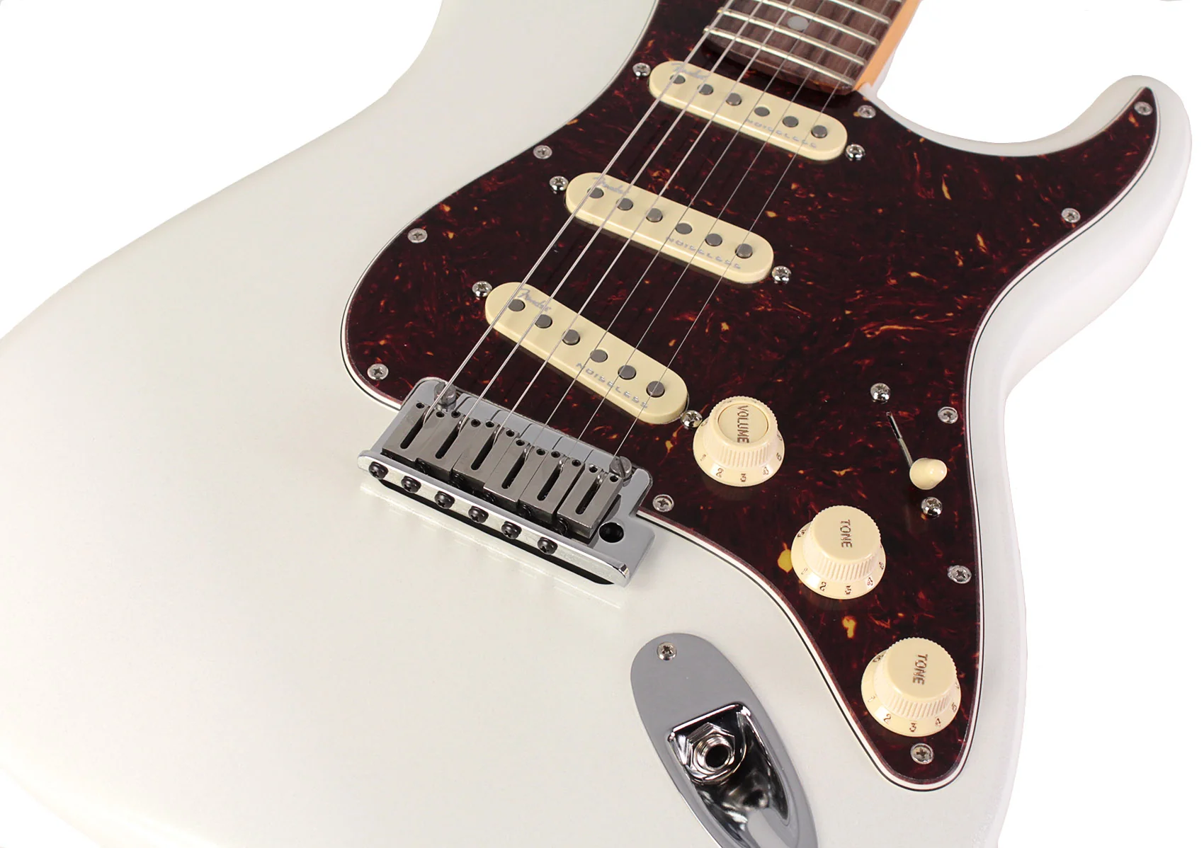 Fender American Ultra Stratocaster, Rosewood, Arctic Pearl - Image 3