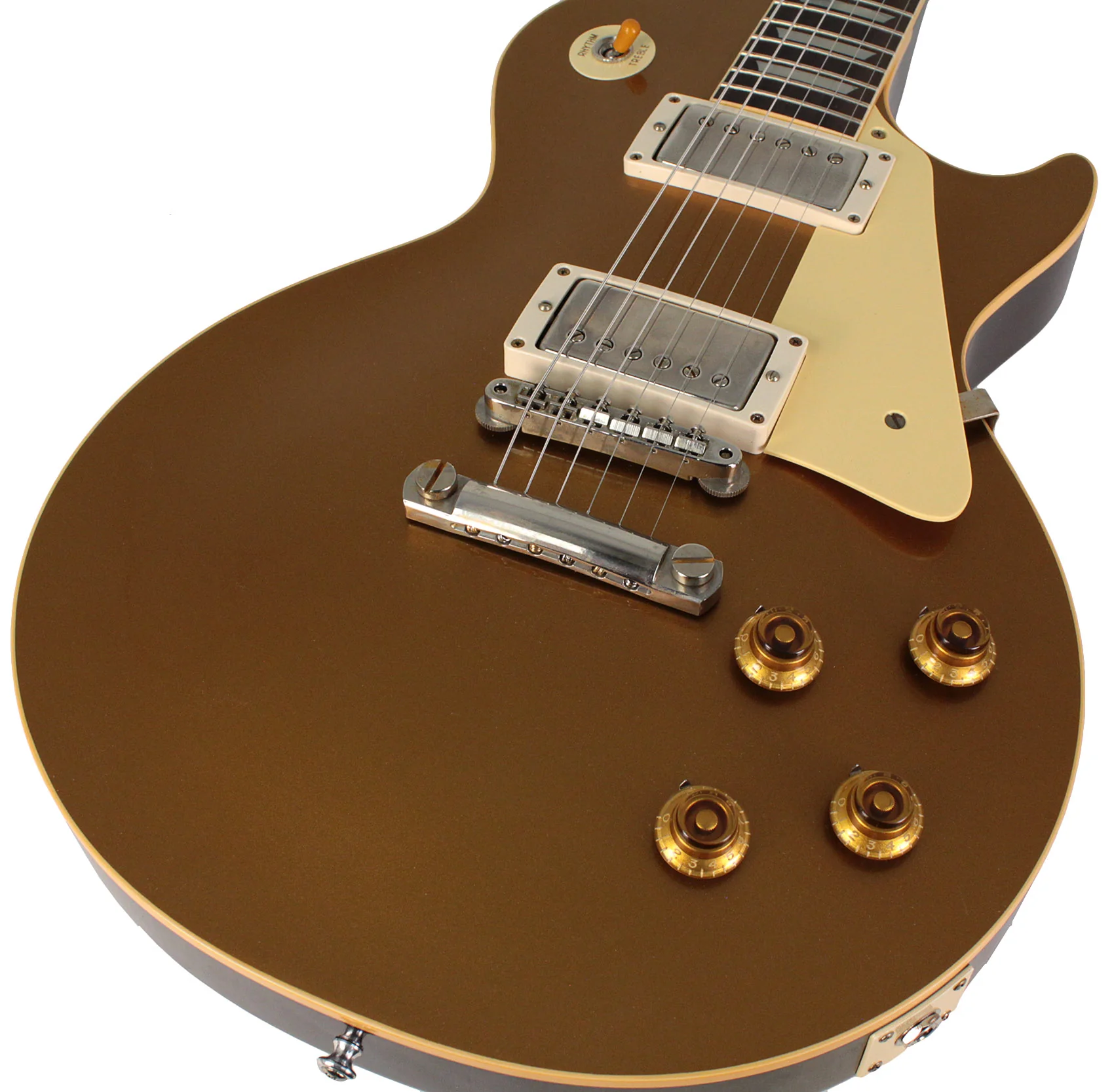 Gibson Custom Shop 1957 Les Paul Goldtop Dark Back Reissue Guitar, VOS - Image 3