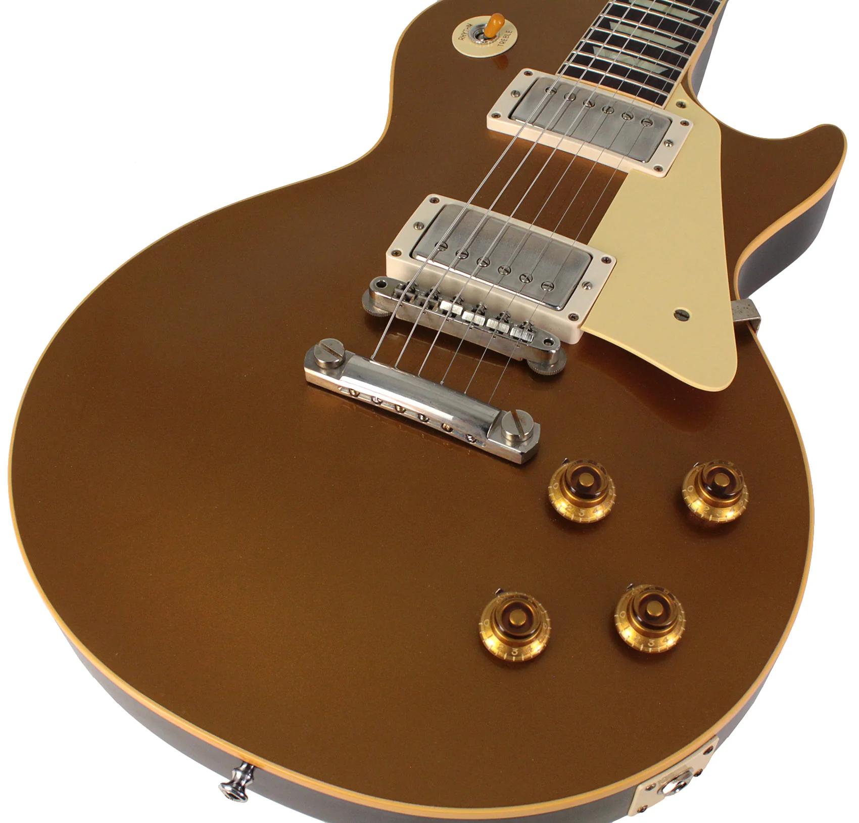Gibson Custom Shop 1957 Les Paul Goldtop Dark Back Reissue Guitar, VOS - Image 3
