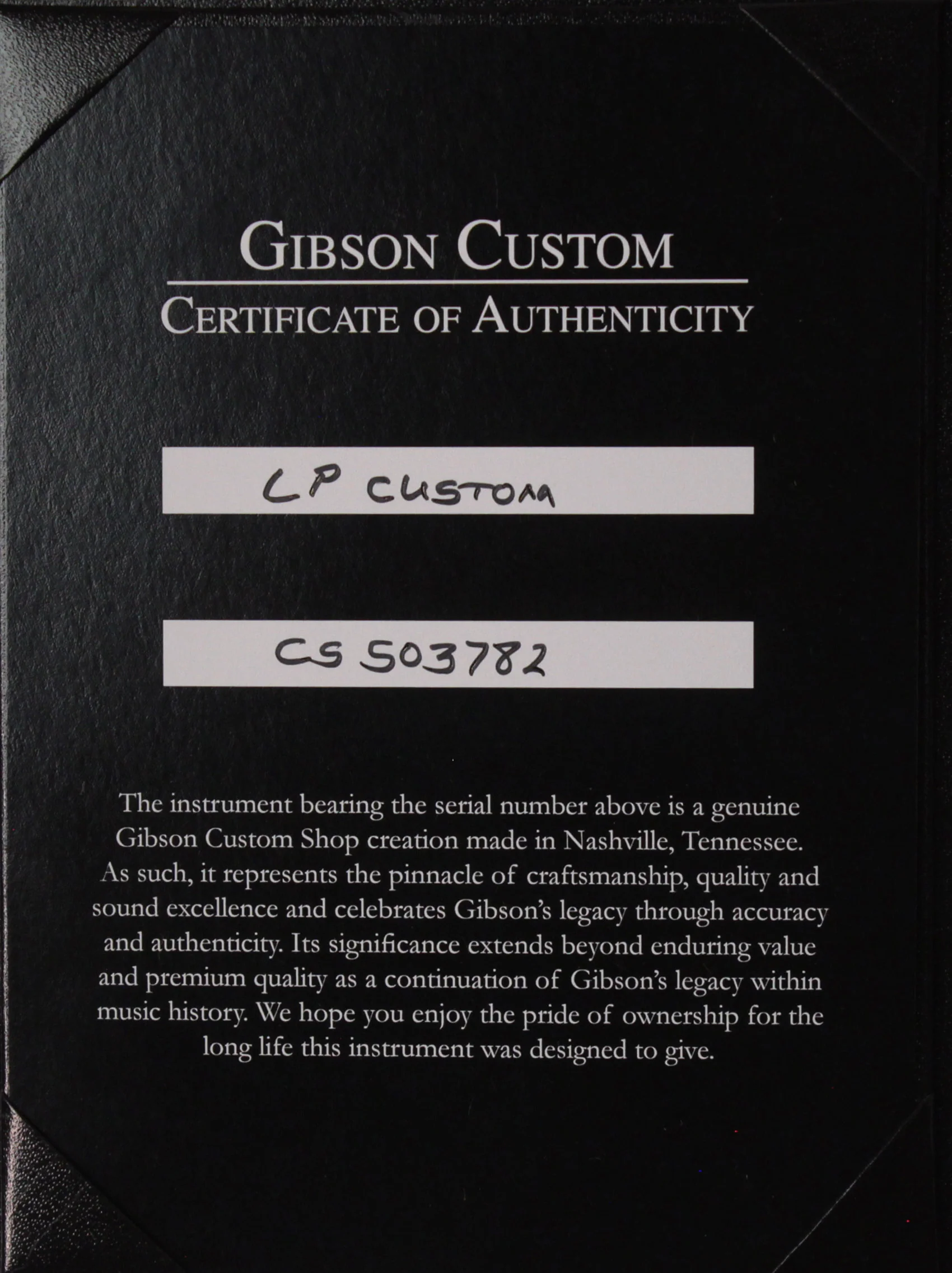 Gibson Custom Shop Les Paul Custom Guitar, Gloss, Ebony Black - Image 10