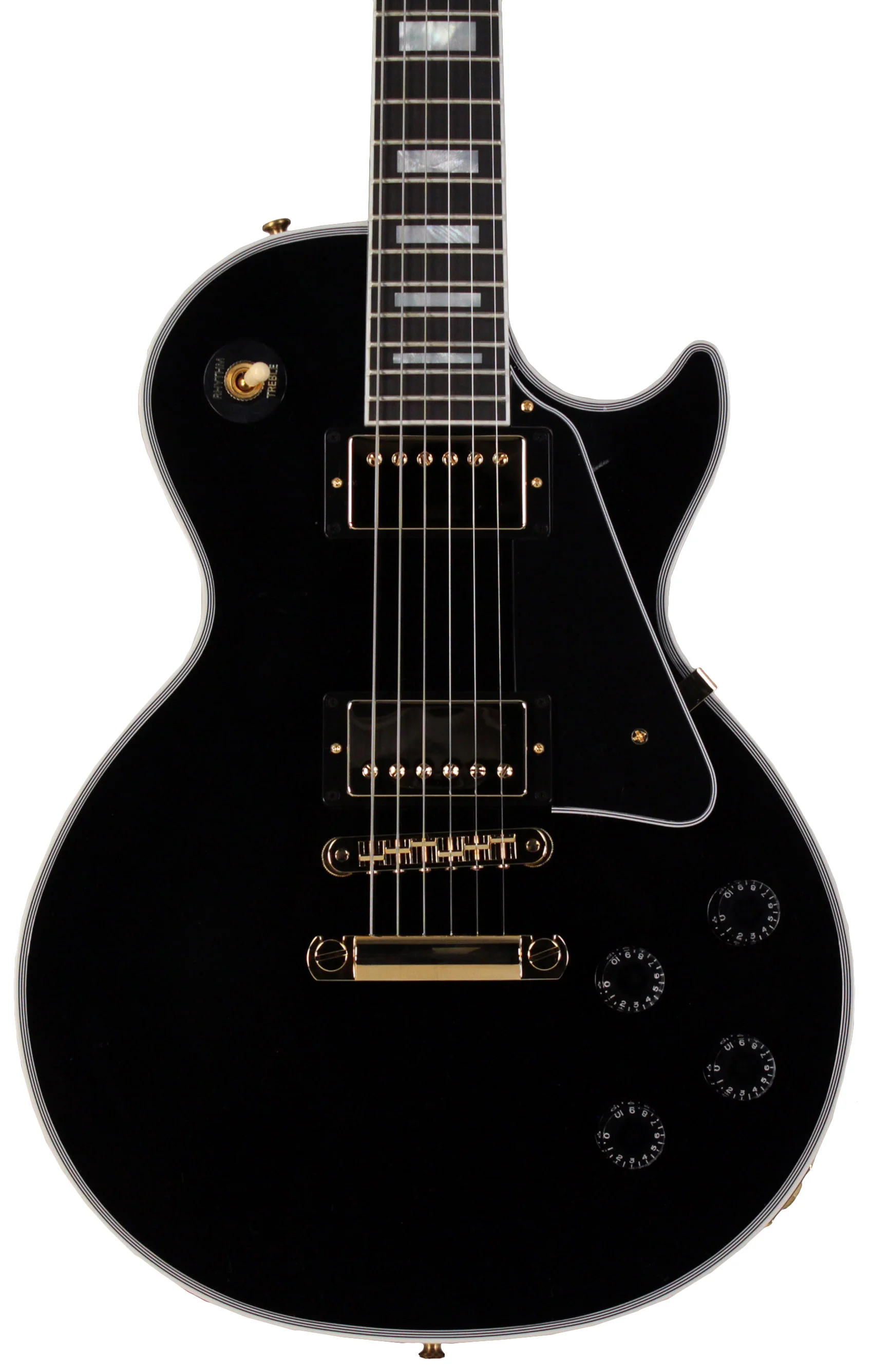 Gibson Custom Shop Les Paul Custom Guitar, Gloss, Ebony Black - Image 6