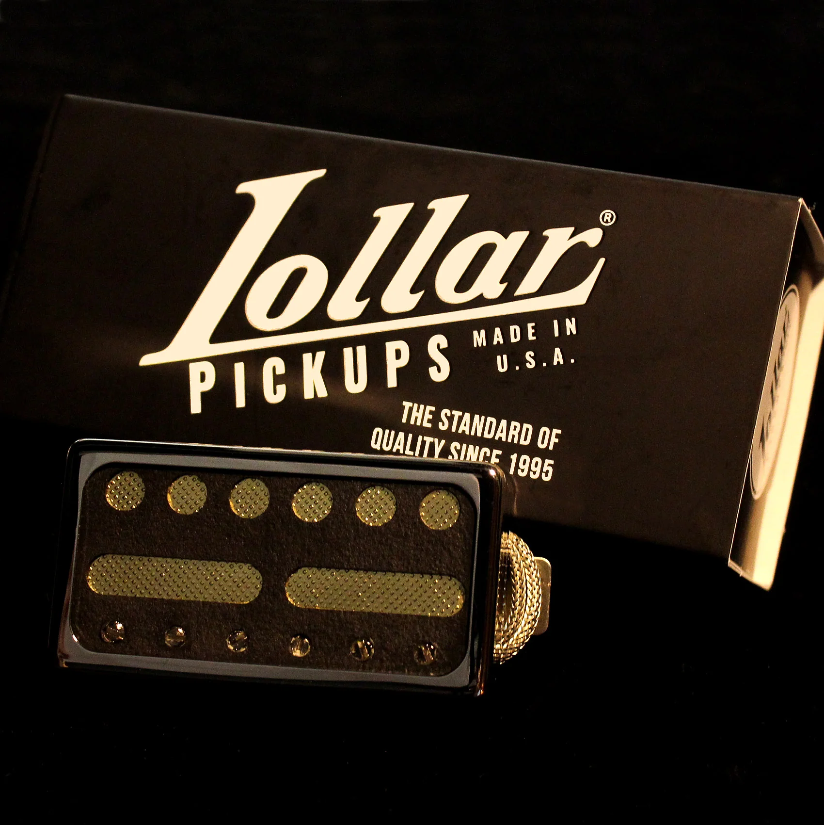 Lollar Novel Foil Pickup, Bridge, Nickel - Image 2