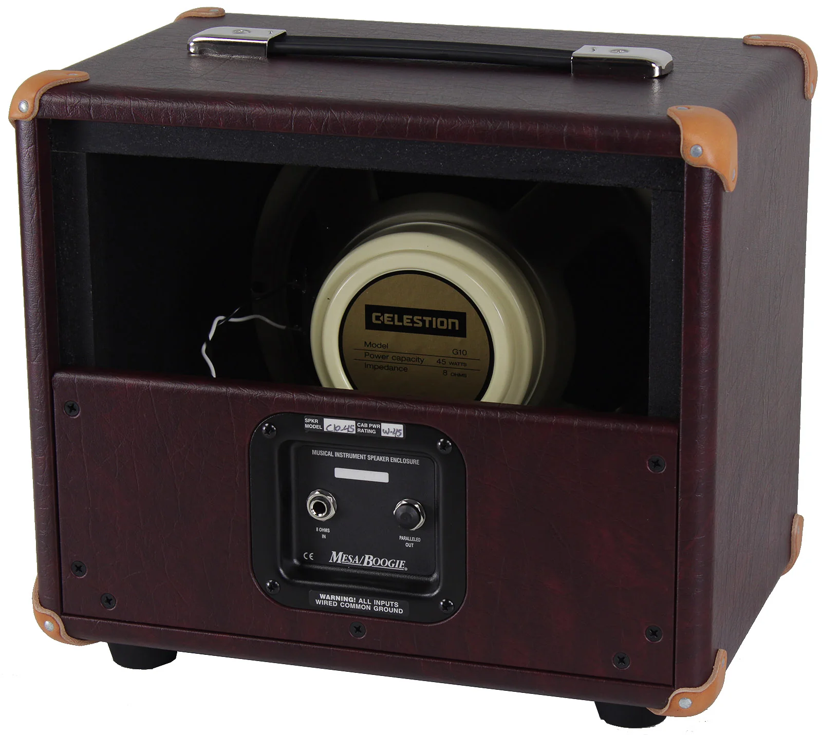 Mesa Boogie 14 1x10 Openback Compact Cab, Wine, Tan Jute Grille - Image 2