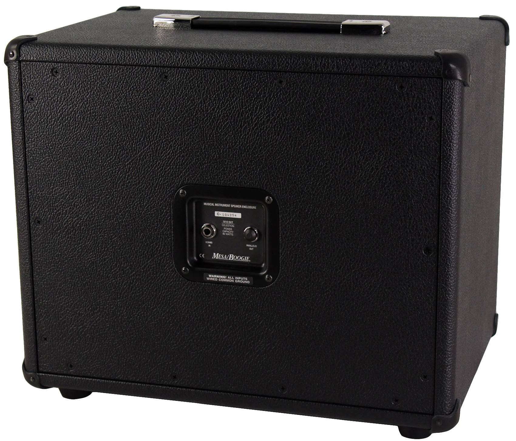 Mesa Boogie 1x12 Boogie 19 Thiele Front Ported Cab, Black Bronco - Image 2