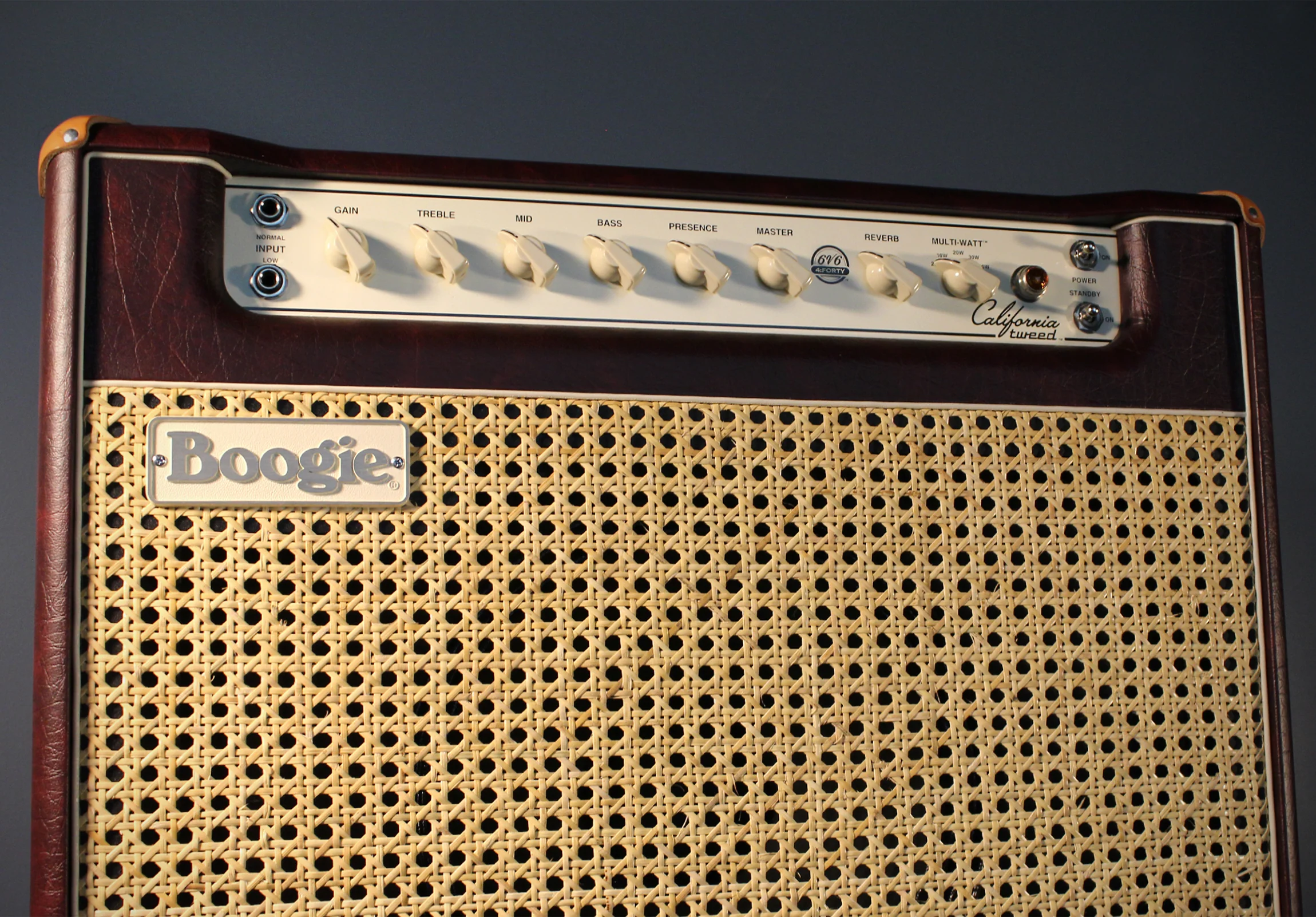 Mesa Boogie California Tweed 6V6 4:40 1x12 Combo, Wine Taurus, Wicker Grille - Image 6