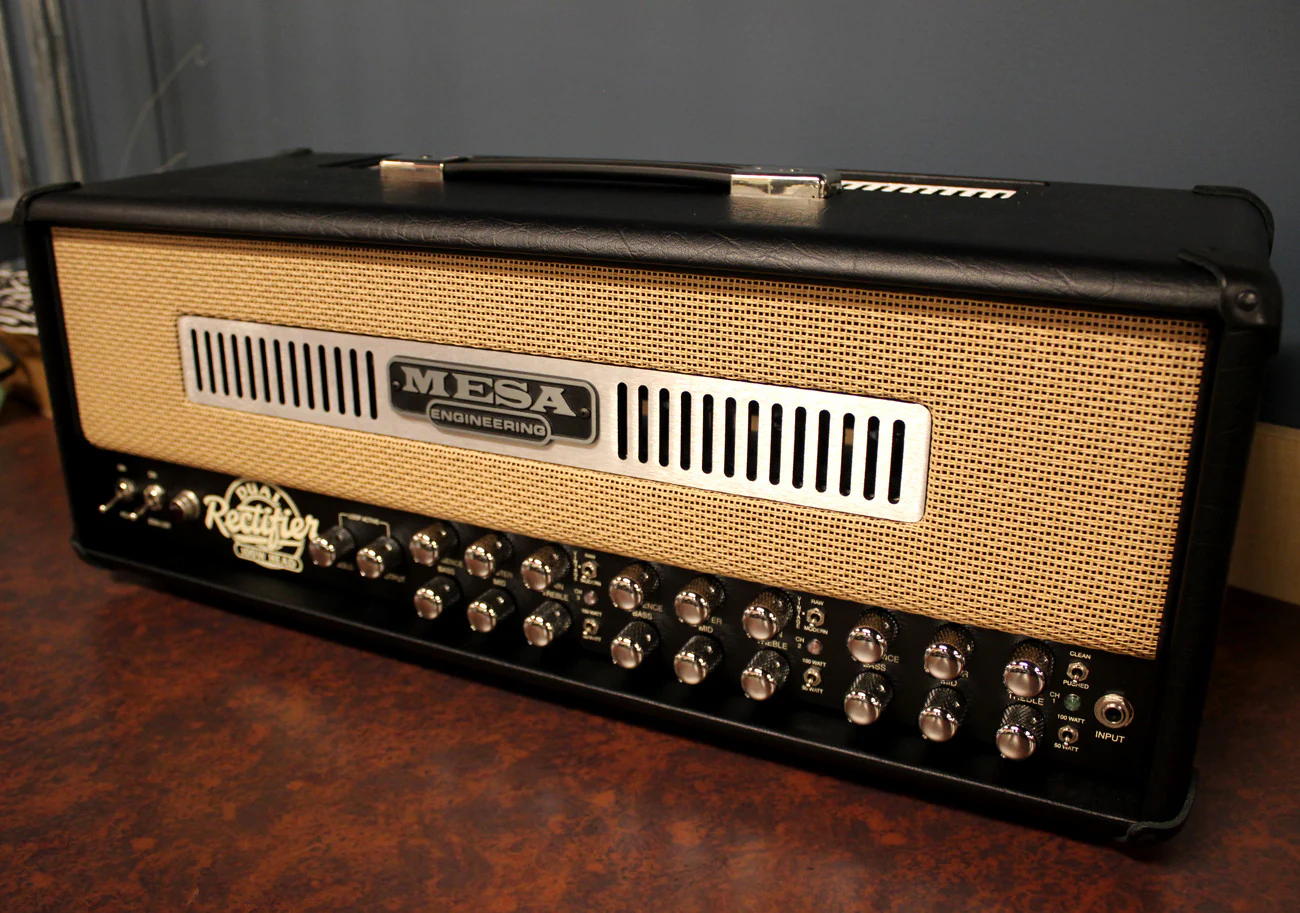 Mesa Boogie Dual Rectifier Head, Custom Tan Grille - Image 7