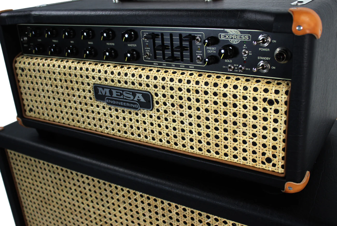 Mesa Boogie Express Plus 5:50 Head Black w/ Wicker Grill - Image 3