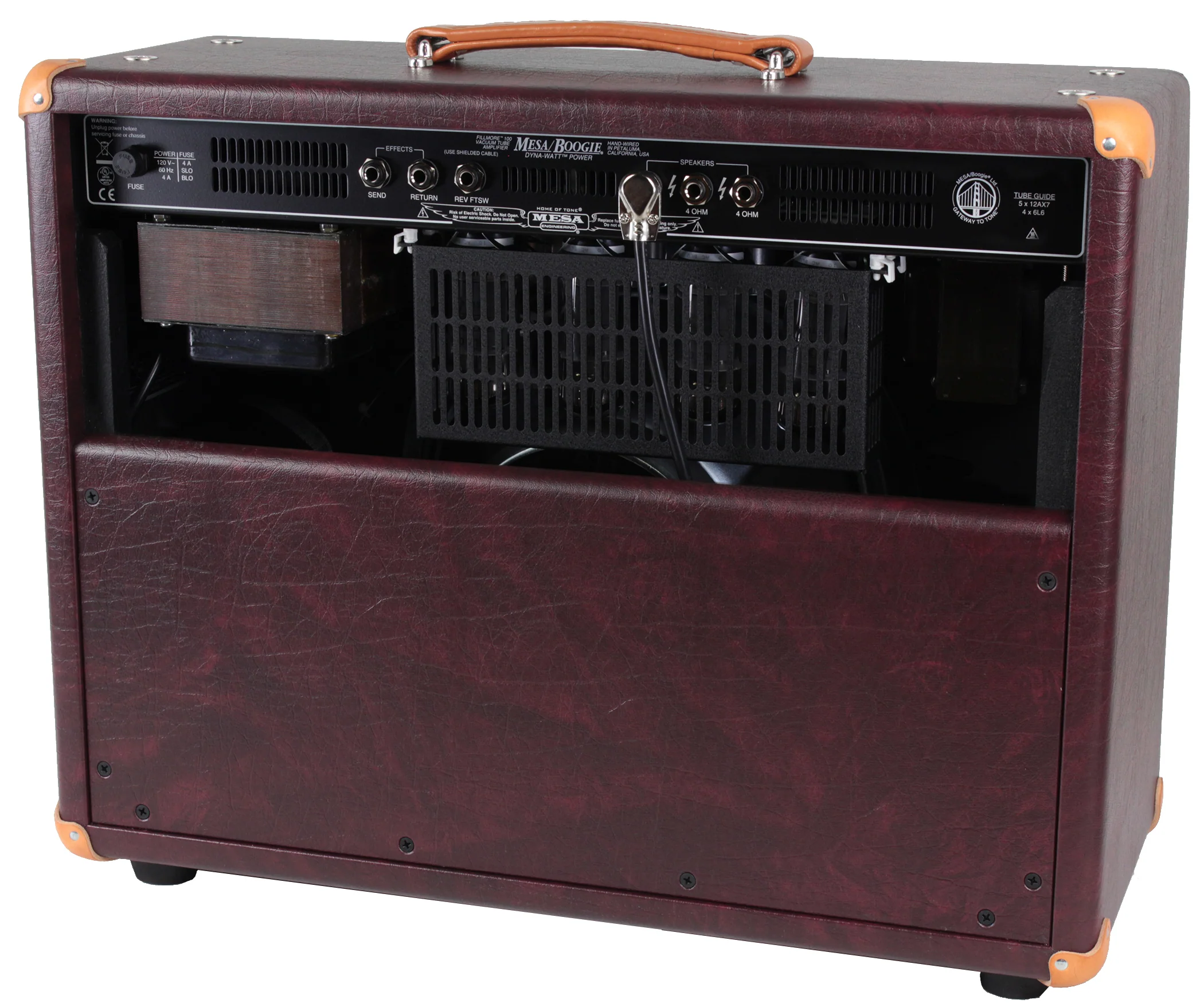 Mesa Boogie Fillmore 100 1x12 Combo, Wine Taurus, Wicker Grille - Image 3