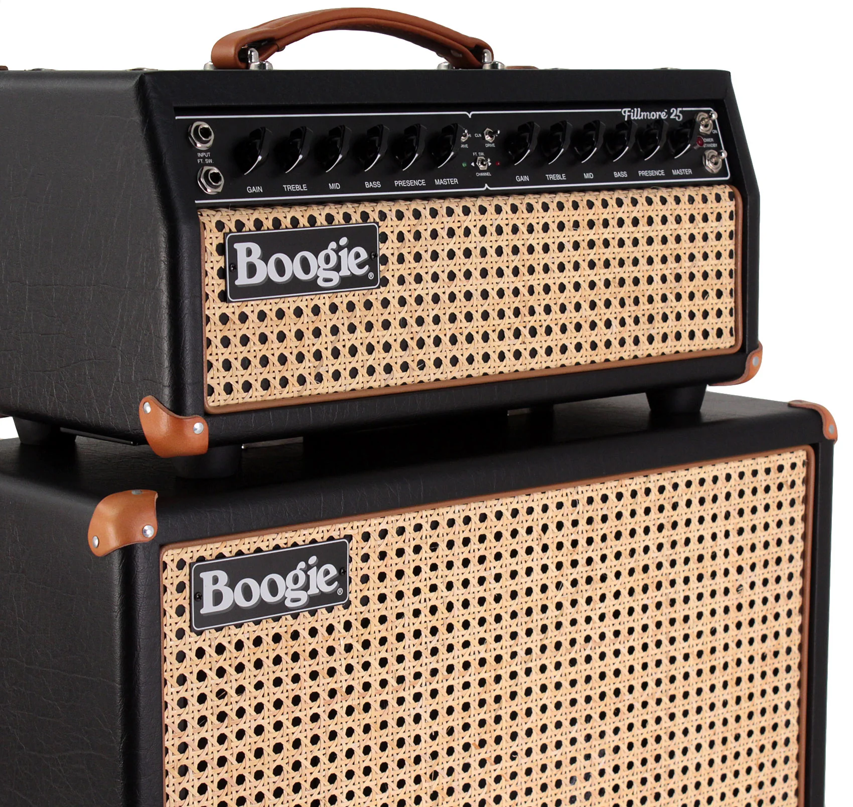 Mesa Boogie Fillmore 25 Head, 1x12 Fillmore Cab, Custom Wicker Grille - Image 2
