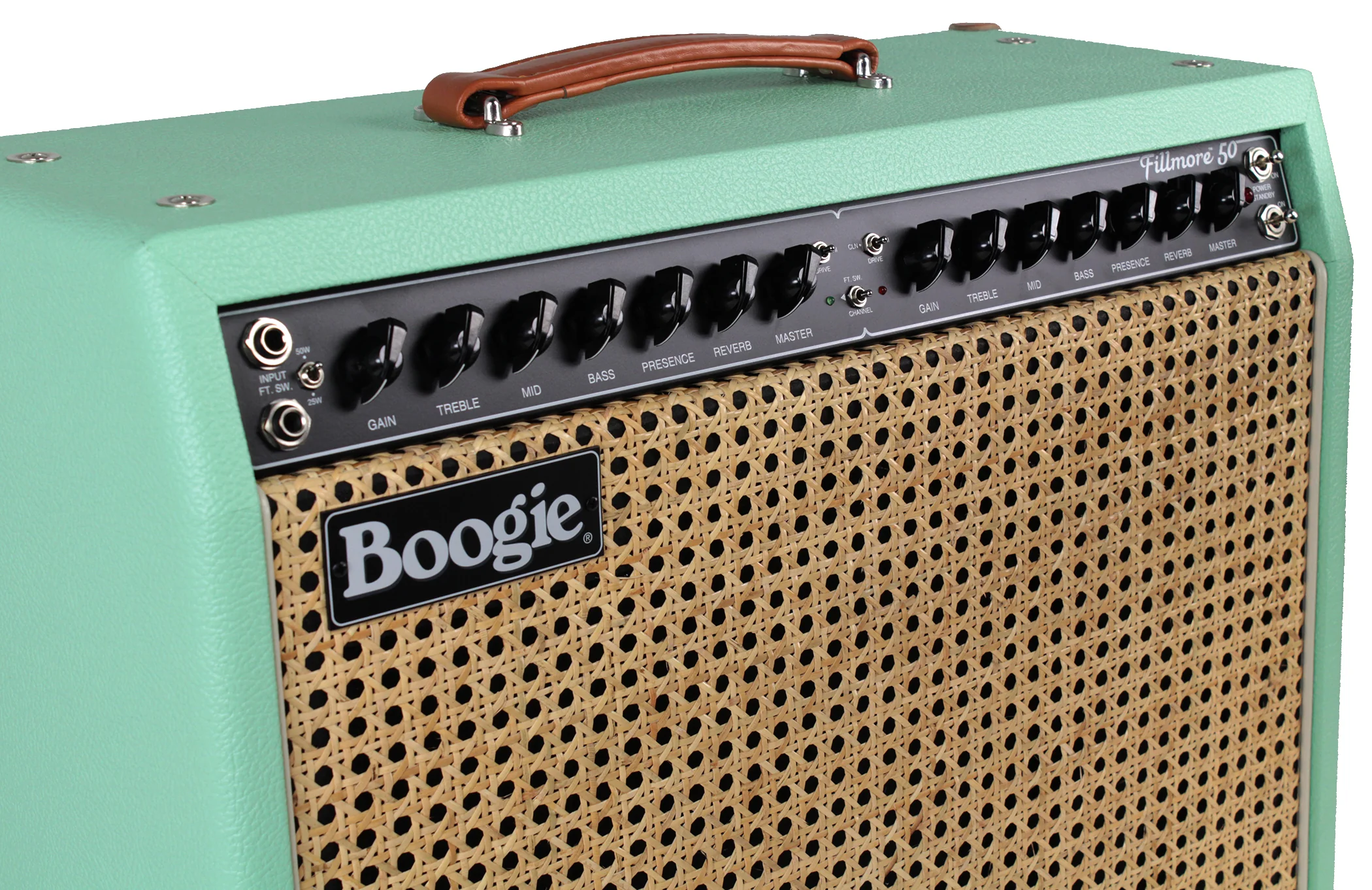Mesa Boogie Fillmore 50 1x12 Combo, Surf Green, Wicker Grille - Image 3