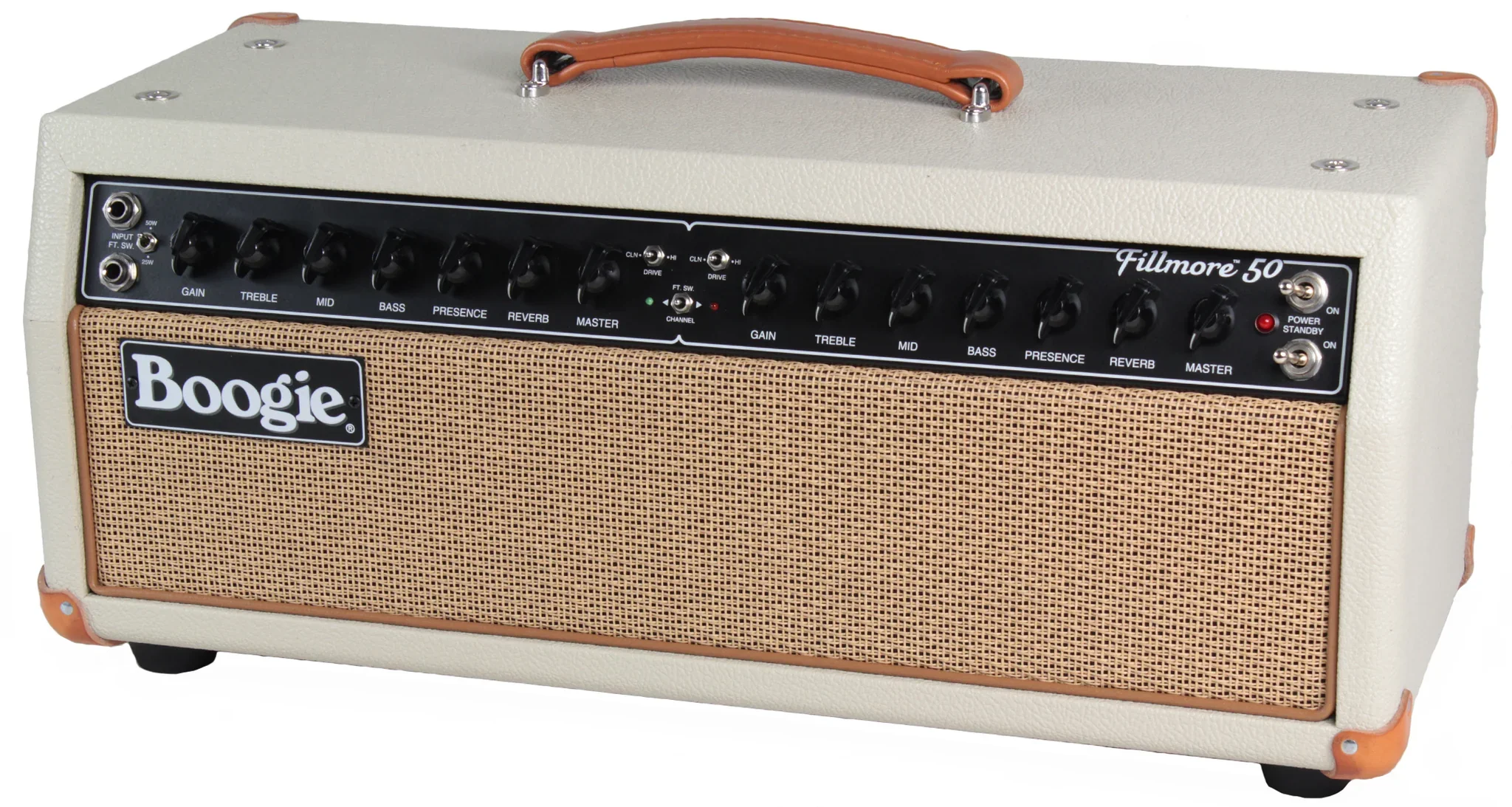 Mesa Boogie Fillmore 50 Head, 1x12 Fillmore Cab, Custom Cream, Tan Grille - Image 6