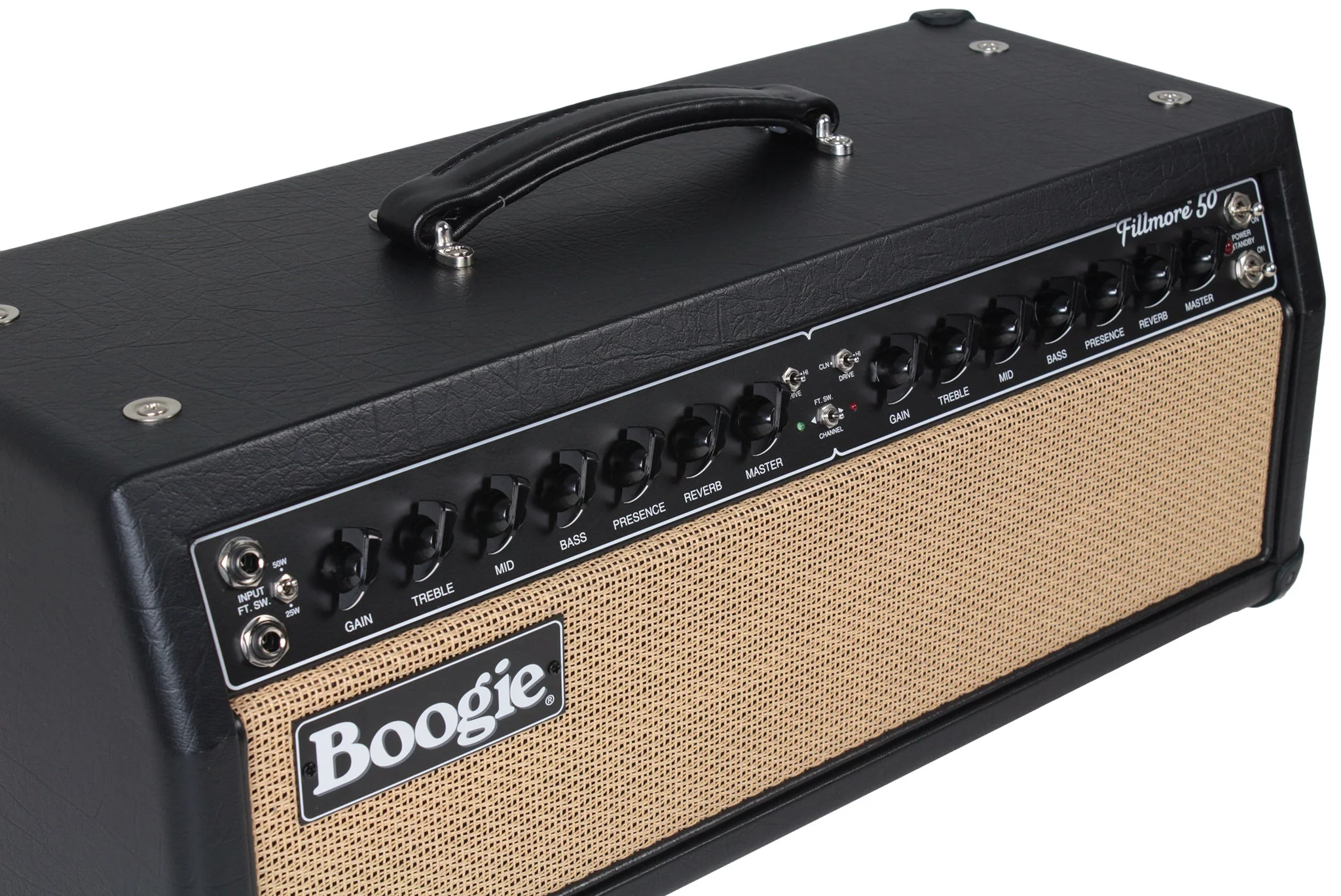 Mesa Boogie Fillmore 50 Head and 2x12 Cab, Black, Tan Jute - Image 5
