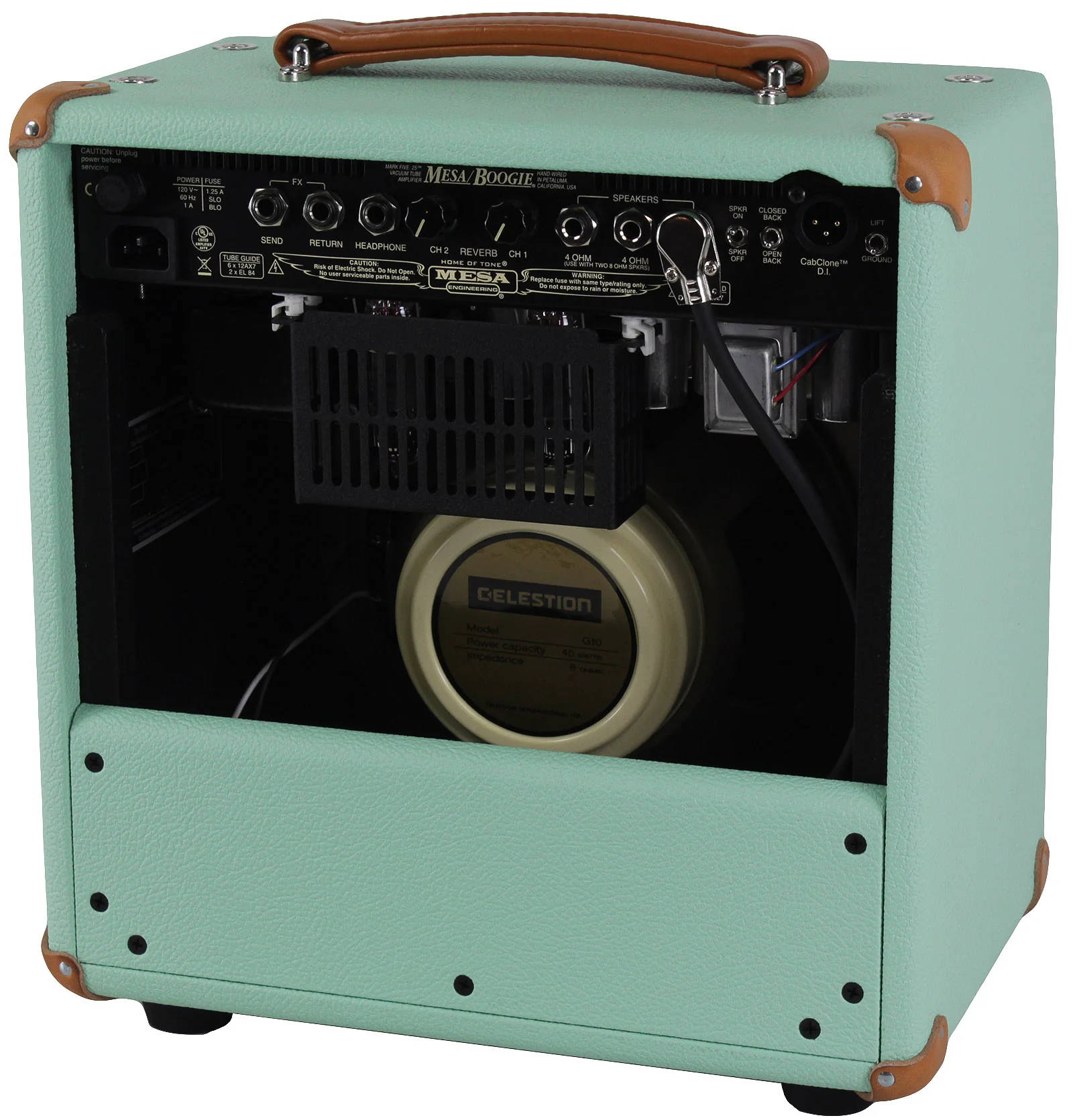 Mesa Boogie Mark Five 25 1x10 Combo, Surf Green, Wicker - Image 2