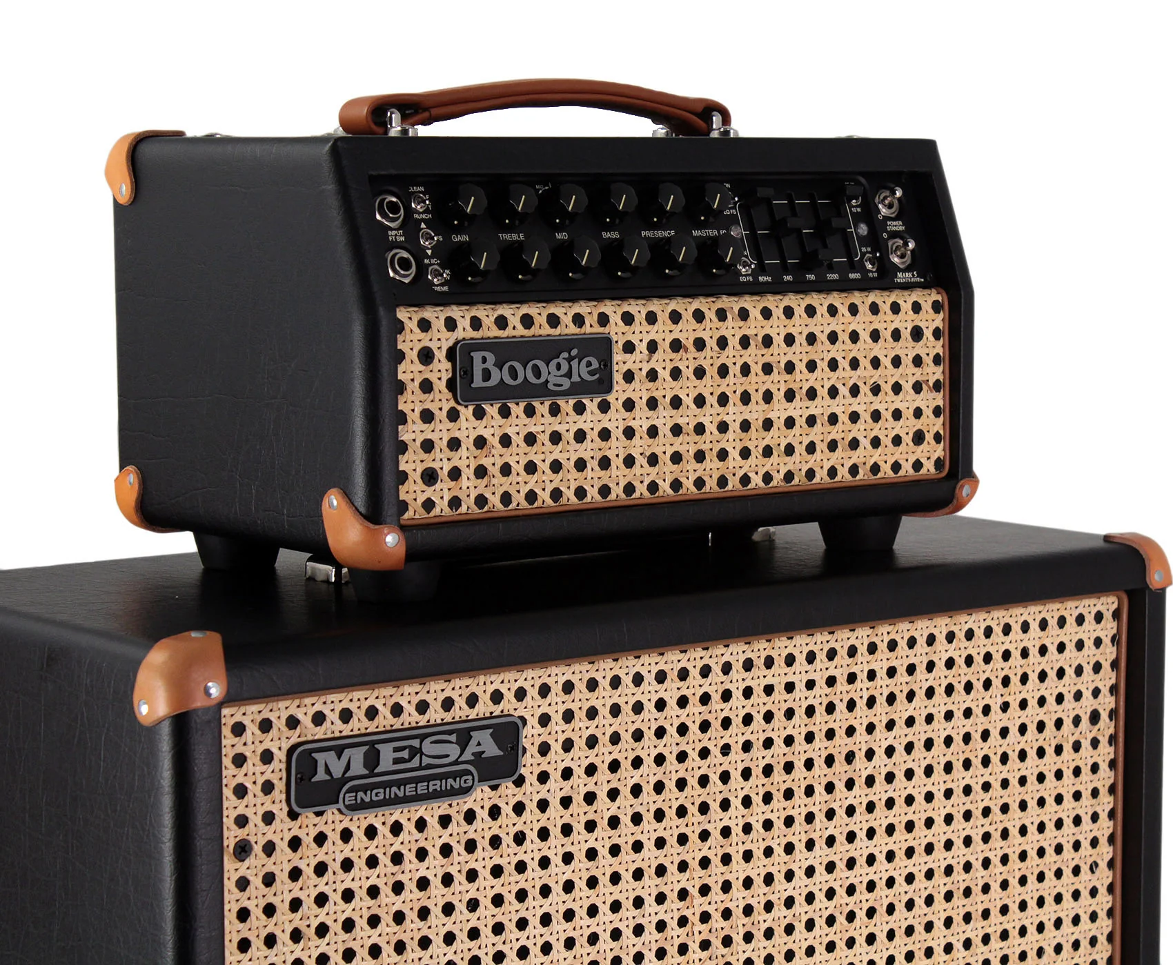 Mesa Boogie Mark Five 25 Head, 1x12 Widebody Cab, Custom Black, Wicker - Image 3