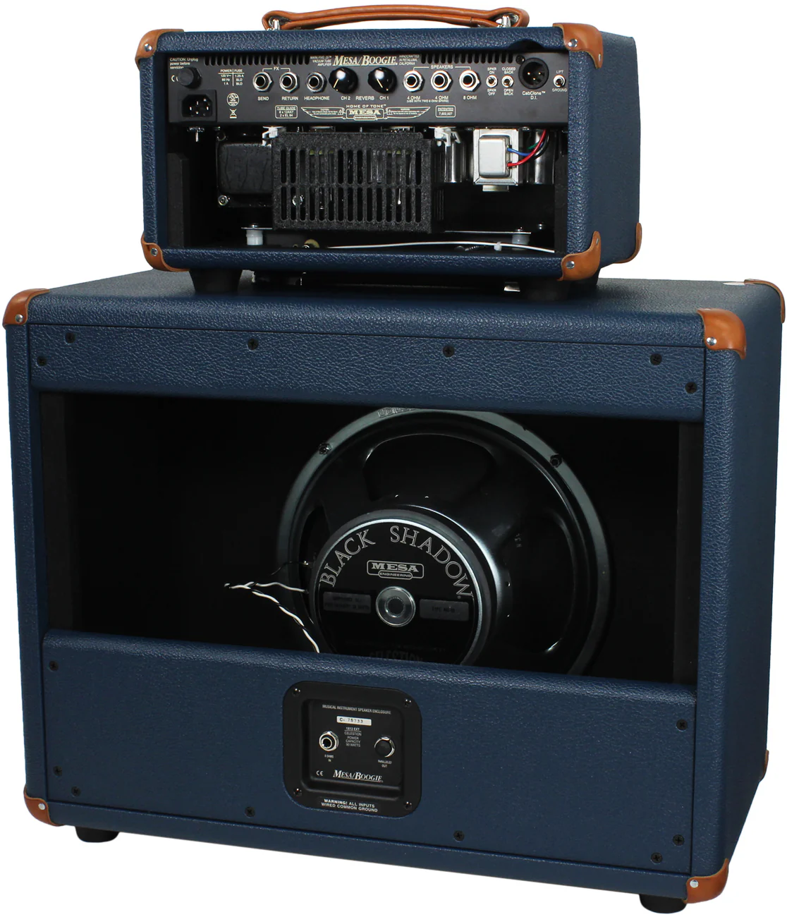 Mesa Boogie Mark Five 25 Head, 1x12 Widebody Cab, Custom Blue Bronco - Image 2