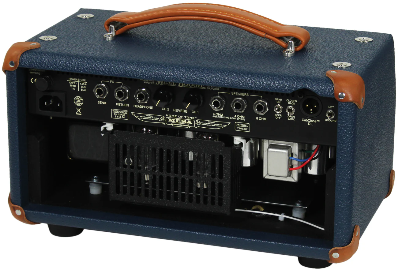 Mesa Boogie Mark Five 25 Head, 1x12 Widebody Cab, Custom Blue Bronco - Image 3