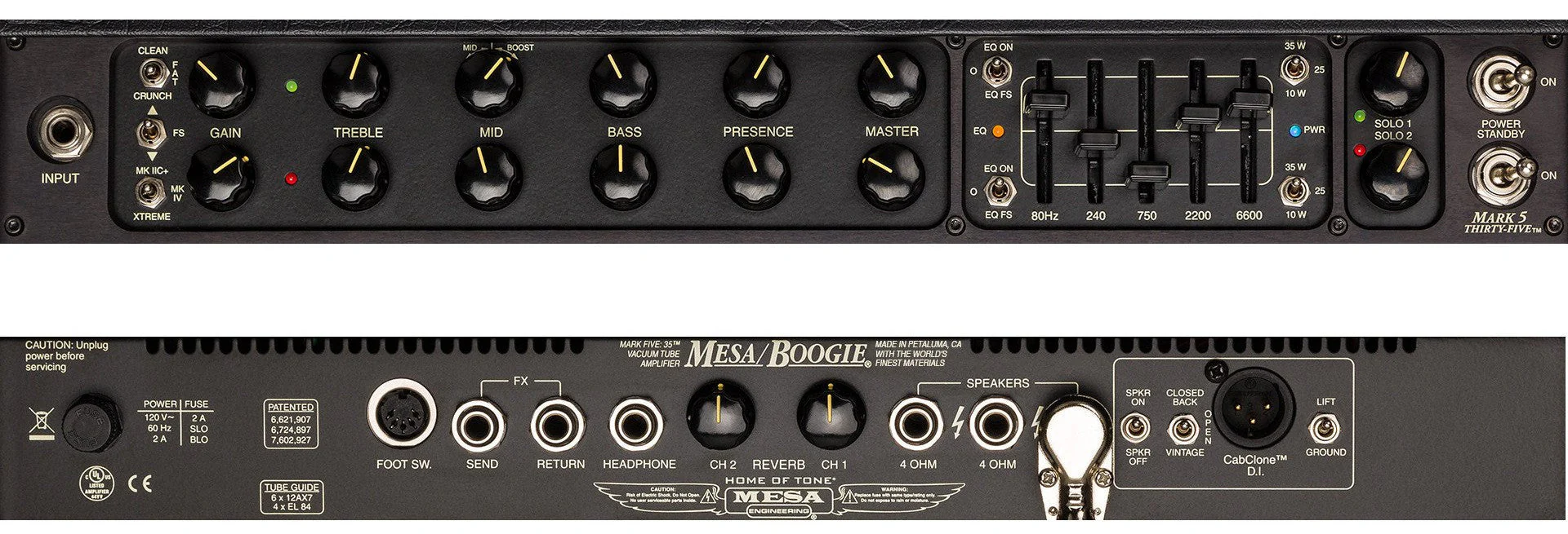 Mesa Boogie Mark Five 35 1x12 Combo, British Garnet, Black Grille - Image 4