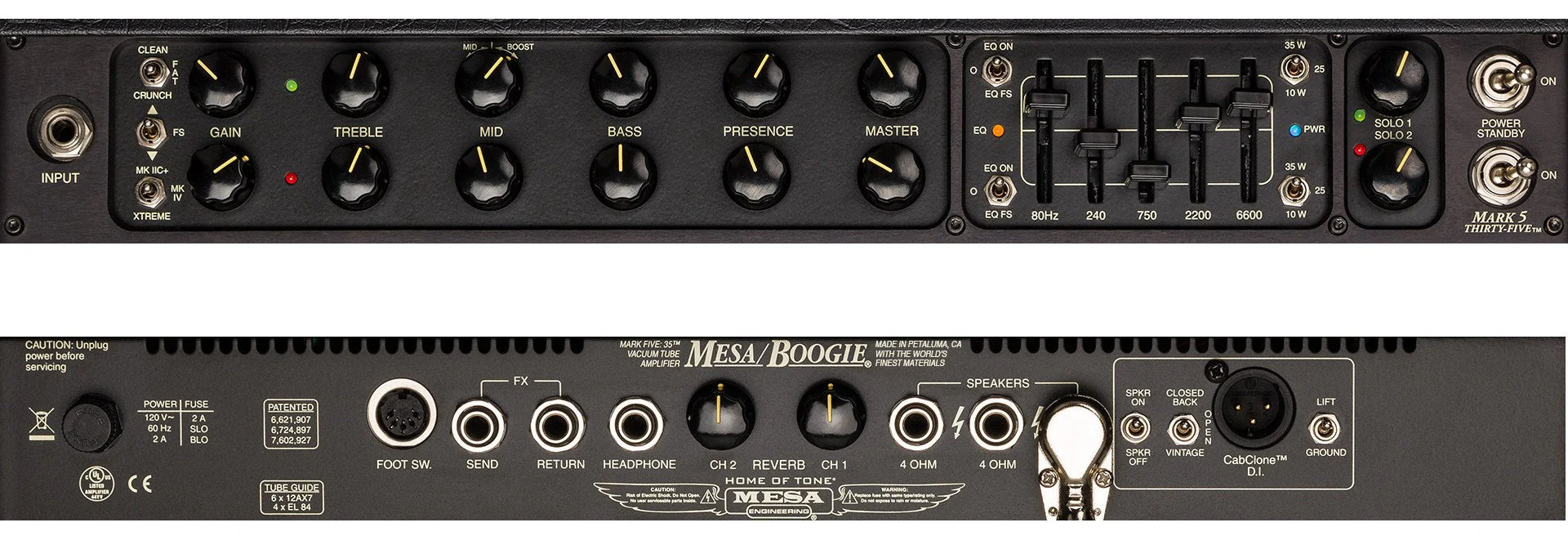 Mesa Boogie Mark Five 35 1x12 Combo, Blue Bronco - Image 3