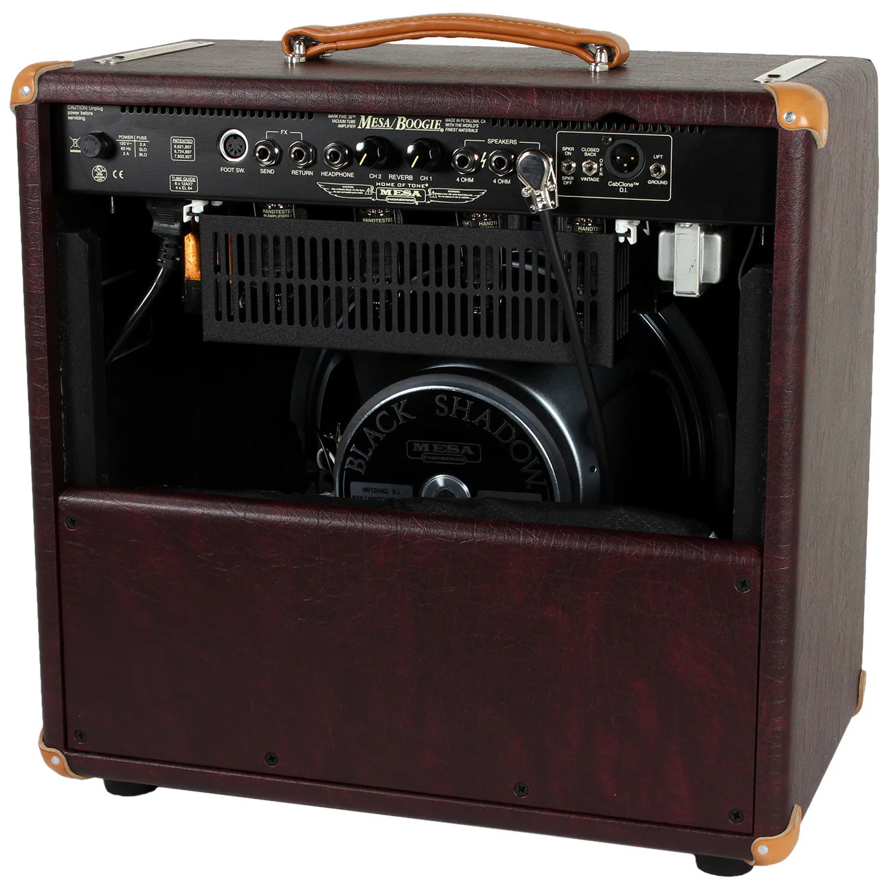 Mesa Boogie Mark Five 35 1x12 Combo, Wine Taurus, Wicker Grille - Image 2
