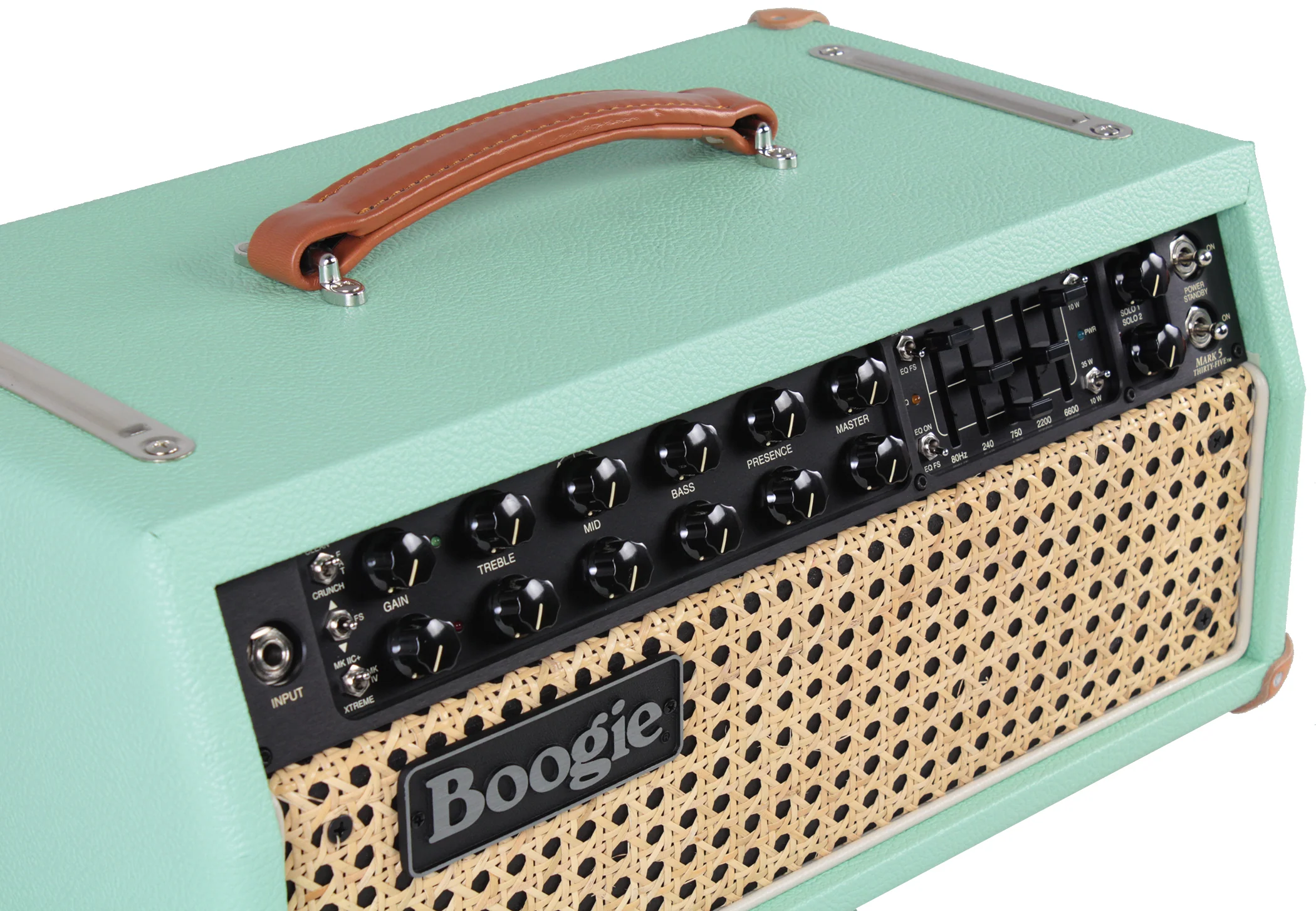 Mesa Boogie Mark Five 35 Head, Custom Surf Green, Wicker - Image 3