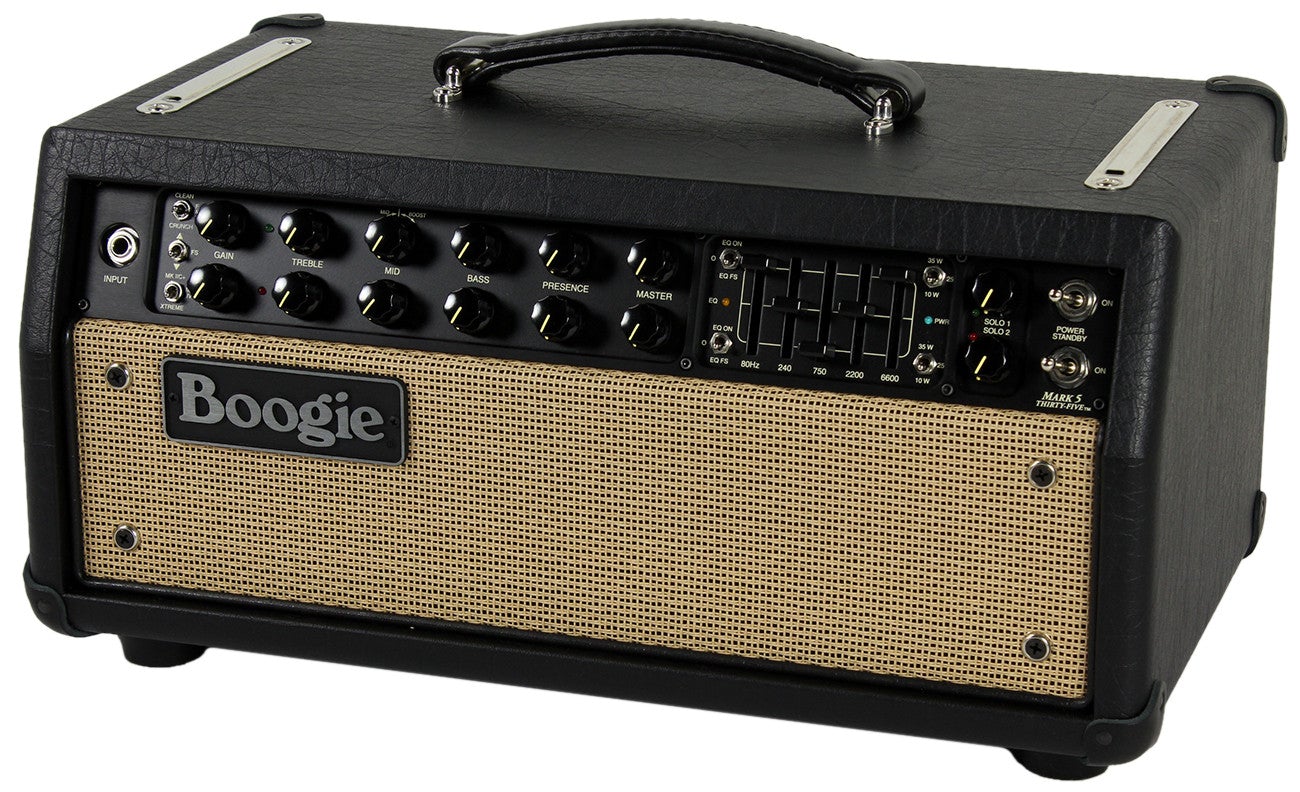 Mesa Boogie Mark Five 35 Head, 1x12 Boogie Widebody Cab, Custom Black, Tan - Image 4