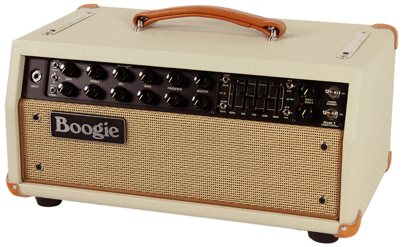 Mesa Boogie Mark Five 35 Head, Widebody Cab, Custom Cream, Tan - Image 5