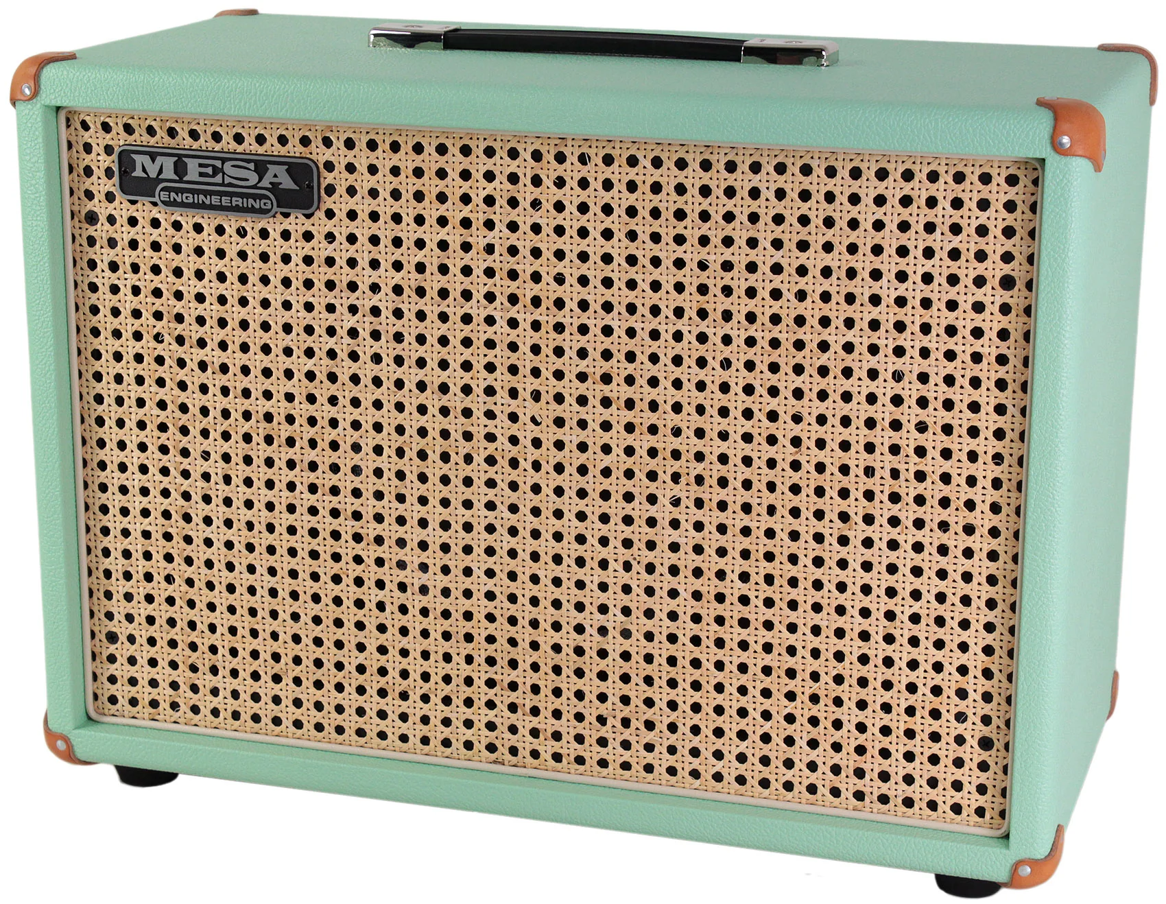 Mesa Boogie Mark Five 35 Head, 1x12 Boogie Widebody Cab, Custom Surf Green, Wicker - Image 2