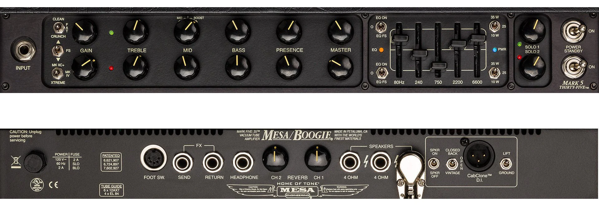 Mesa Boogie Mark Five 35 Head, Wine Taurus, Wicker Grille - Image 4