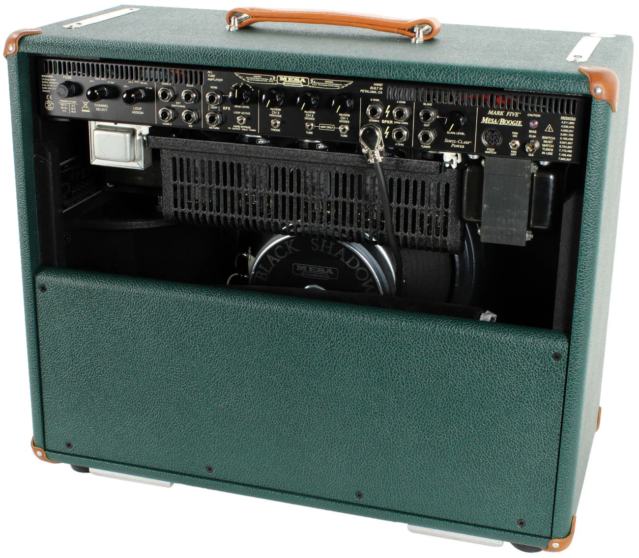 Mesa Boogie Mark V 1x12 Combo Amp - Emerald Green Wicker Custom - Image 3