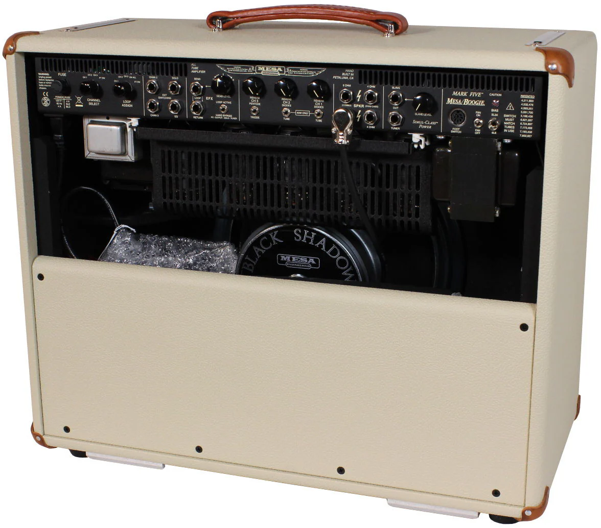 Mesa Boogie Mark V 1x12 Combo, Cream Bronco, Wicker Grille - Image 2