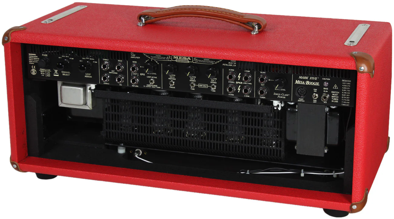 Mesa Boogie Mark V Head - Red w/ Tan Grill - Image 2