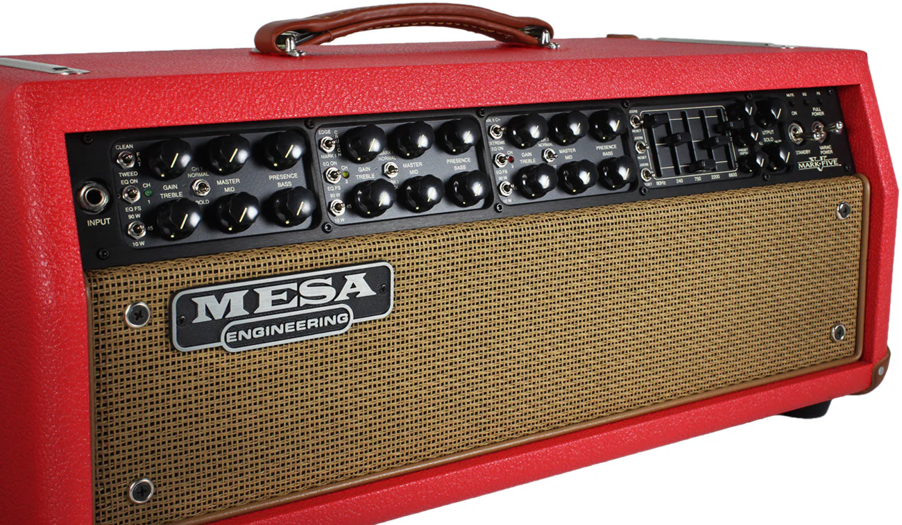 Mesa Boogie Mark V Head - Red w/ Tan Grill - Image 3