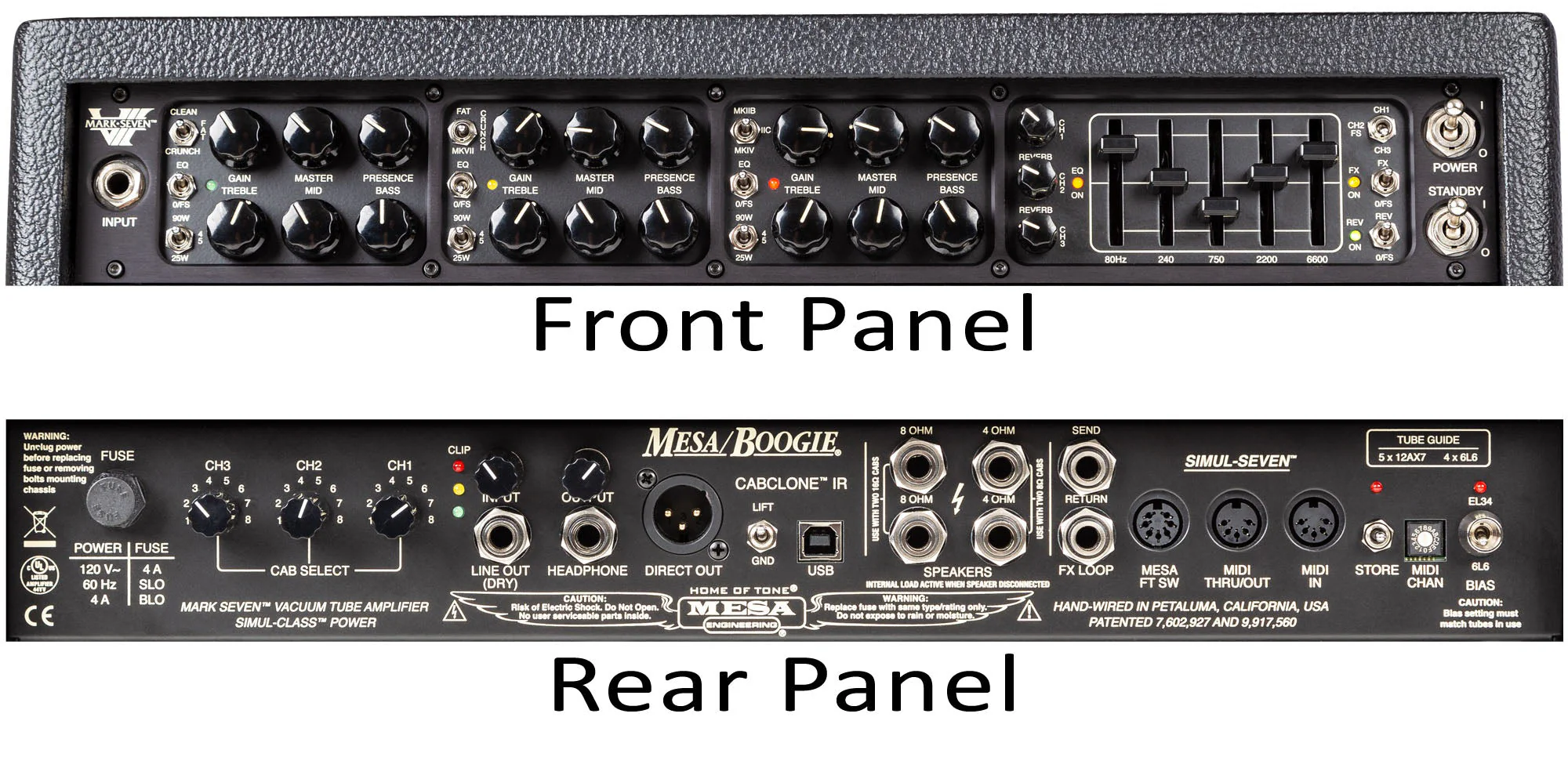 Mesa Boogie Mark VII Head, Custom Cream, Tan Jute - Image 4