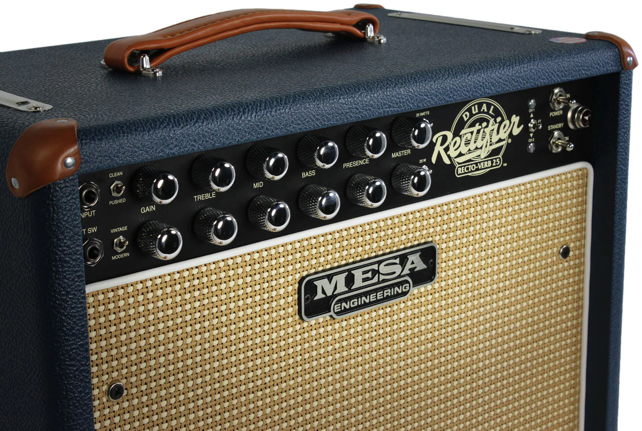 Mesa Boogie Rectoverb 25 1x12 Combo Amp - Blue Bronco - Image 3