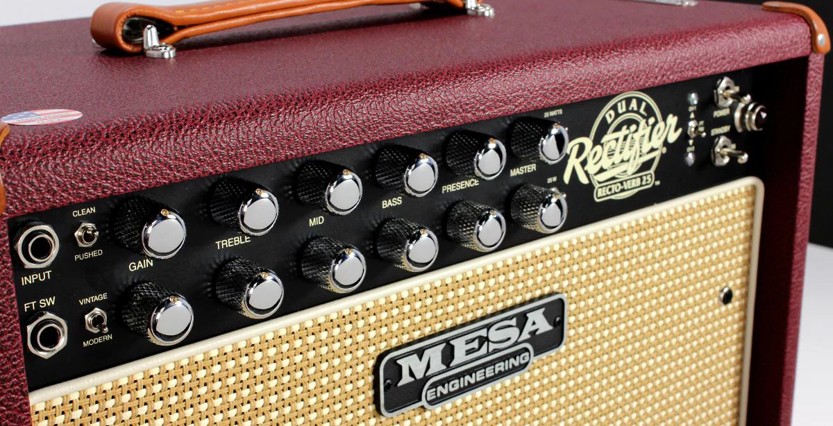 Mesa Boogie Rectoverb 25 1x12 Combo Amp - British Cabernet - Image 4