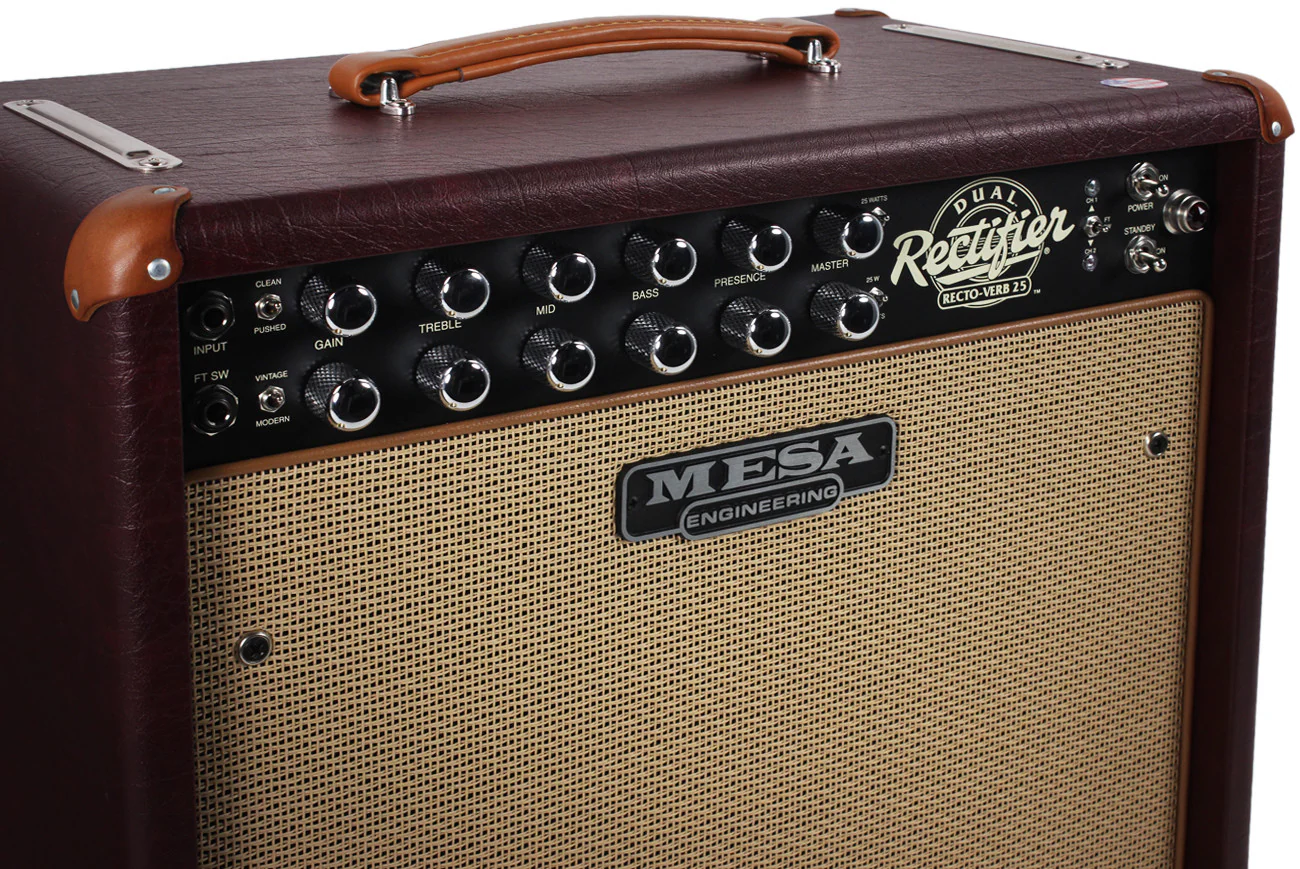 Mesa Boogie Rectoverb 25 1x12 Combo Amp - Wine Taurus - Image 2