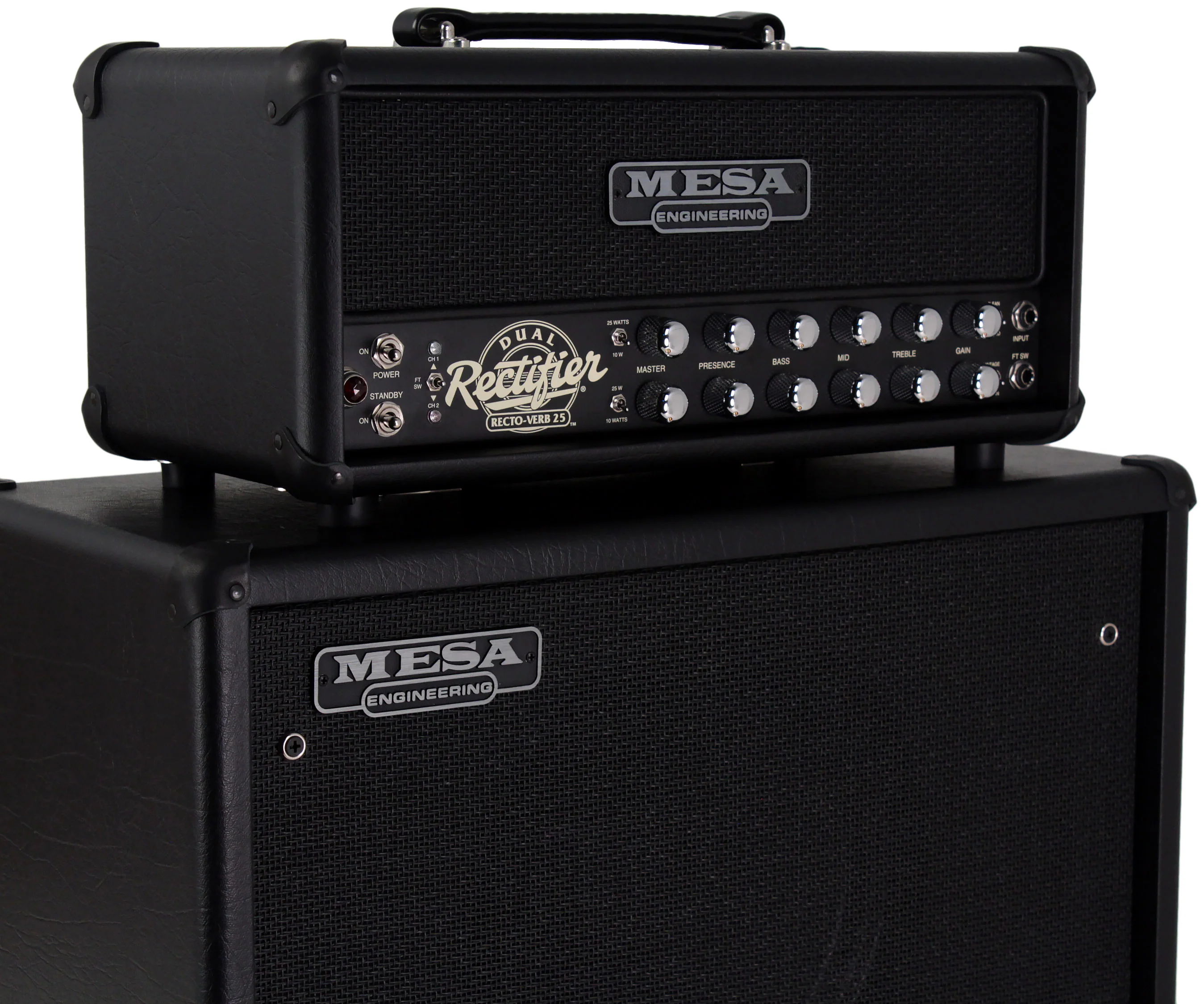 Mesa Boogie Rectoverb 25 Head, 1x12 Widebody Cab, Black - Image 2