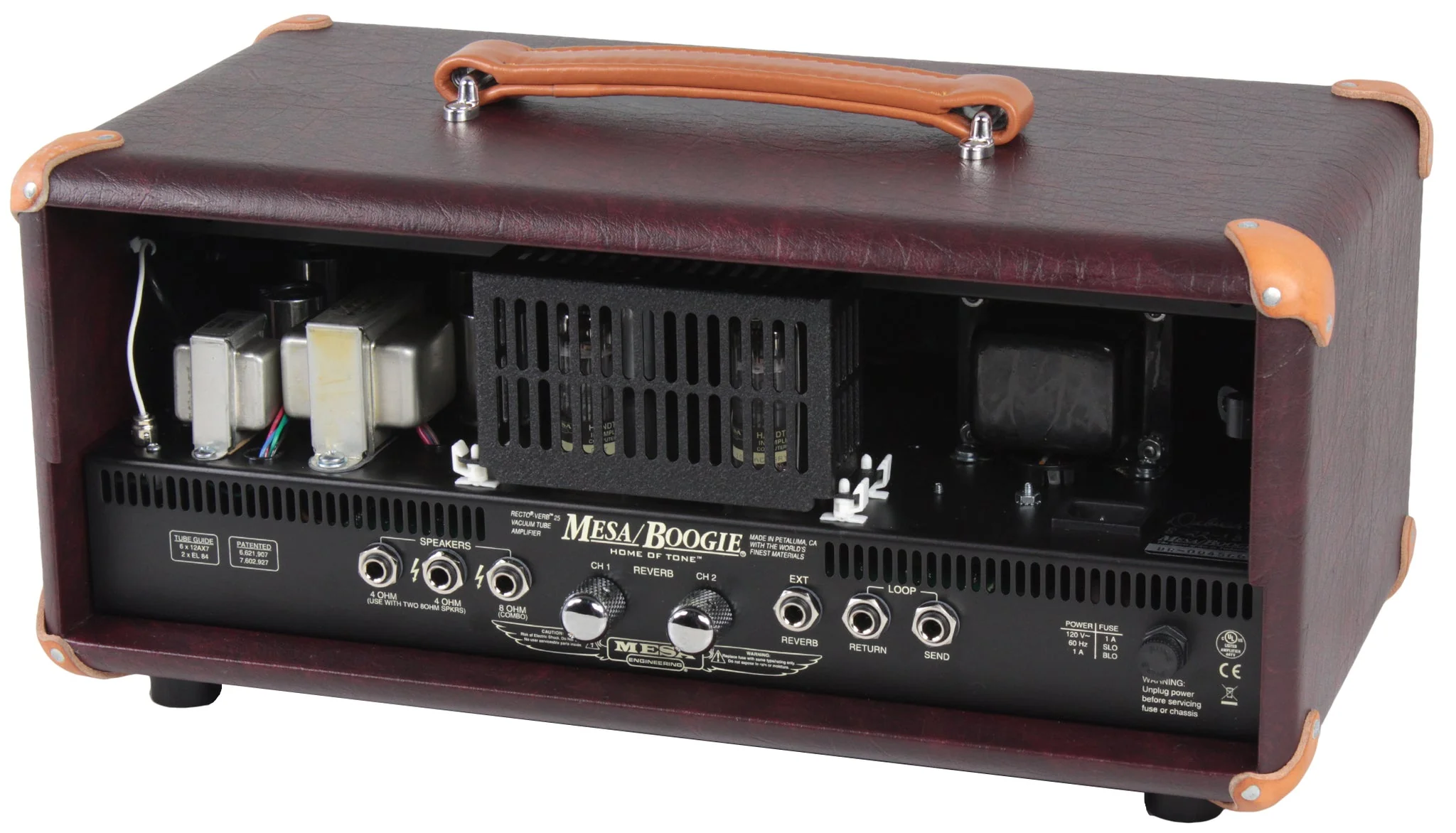 Mesa Boogie Rectoverb 25 Head, 1x12 Widebody Cab, Custom Wine Taurus - Image 3