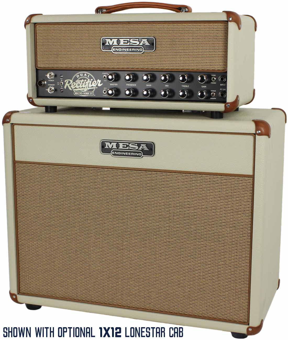 Mesa Boogie Rectoverb 25 Head, Custom Cream - Image 4