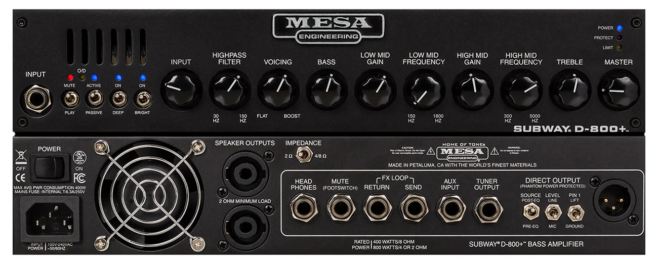 Mesa Boogie Subway D-800 Plus Bass Amp Head - Image 6