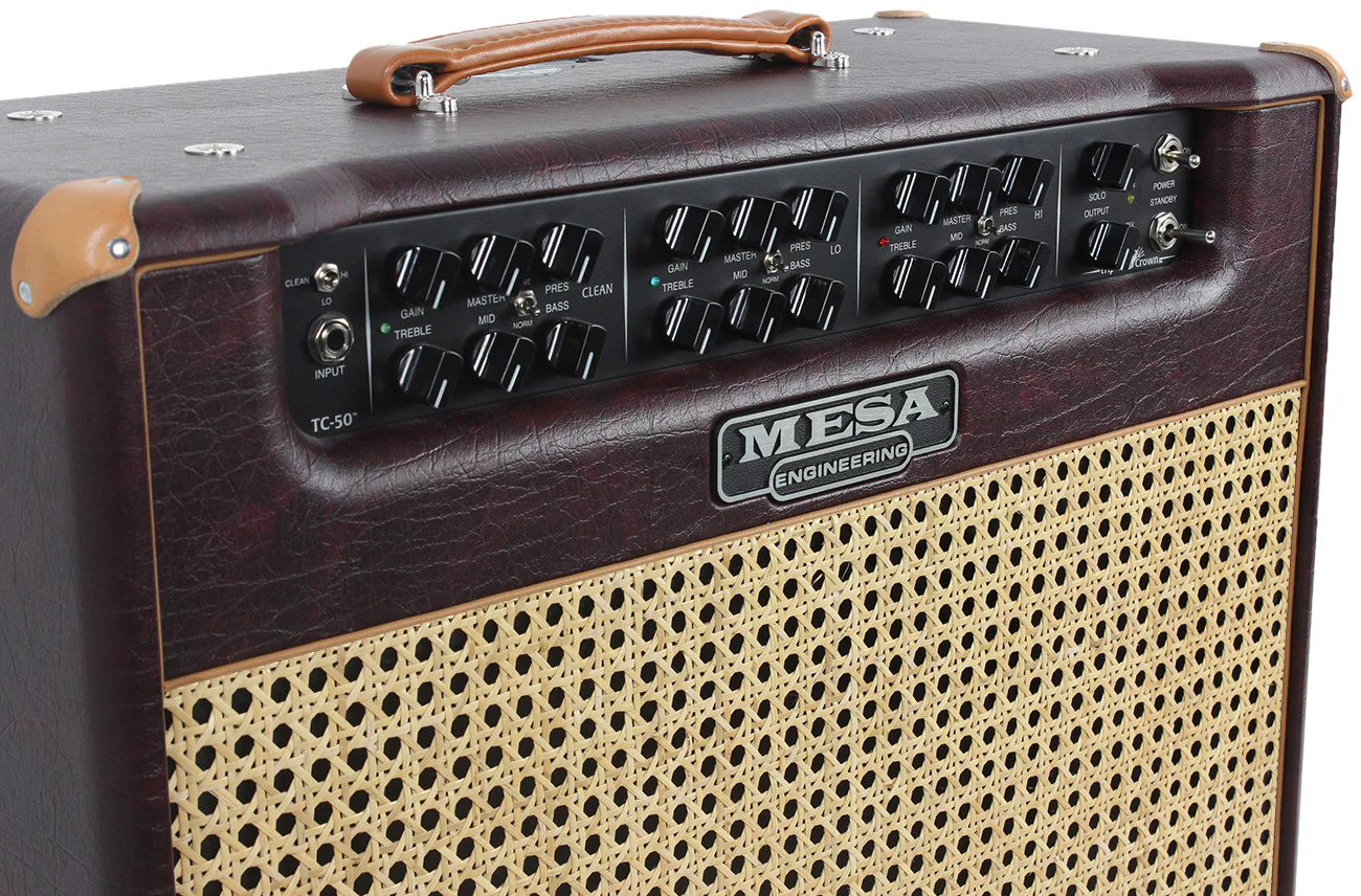 Mesa Boogie Triple Crown TC-50 1x12 Combo, Wine Taurus, Wicker Grille - Image 3