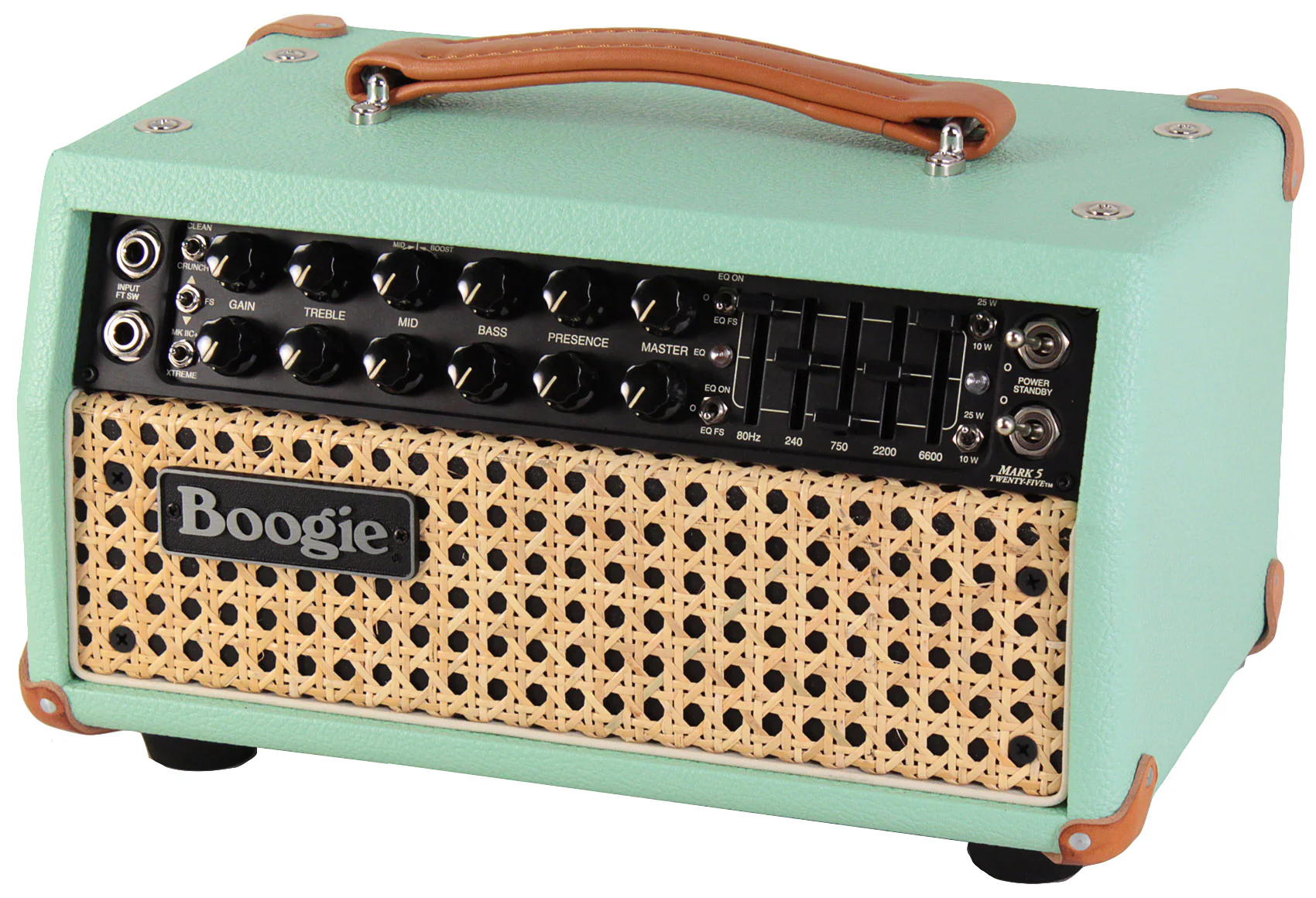 Mesa Boogie Mark Five 25 Head, 1x12 Boogie 23 Widebody Cab, Surf Green, Wicker - Image 2