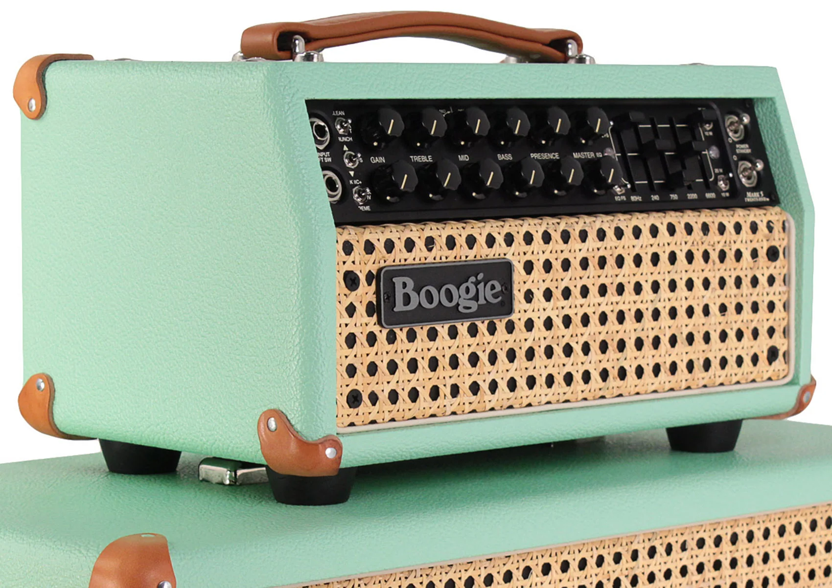 Mesa Boogie Mark Five 25 Head, 1x12 Boogie 23 Widebody Cab, Surf Green, Wicker - Image 3