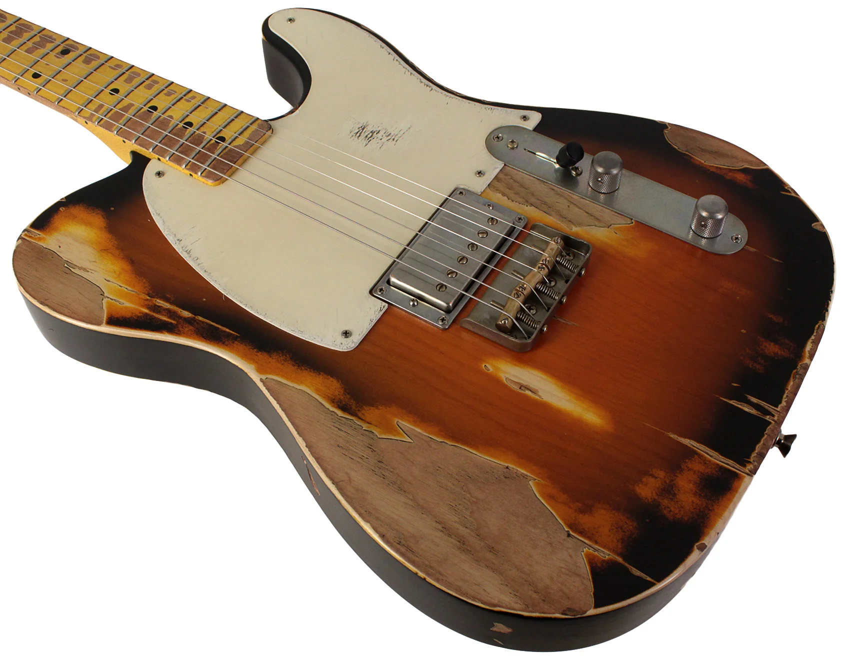 Nash E1HB Guitar, 2-Tone Burst, Extra Heavy Aging - Image 3