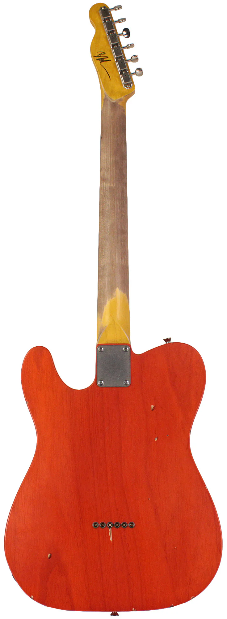 Nash E1HB Guitar, Gretsch Orange, Lollartron, Light Aging - Image 7