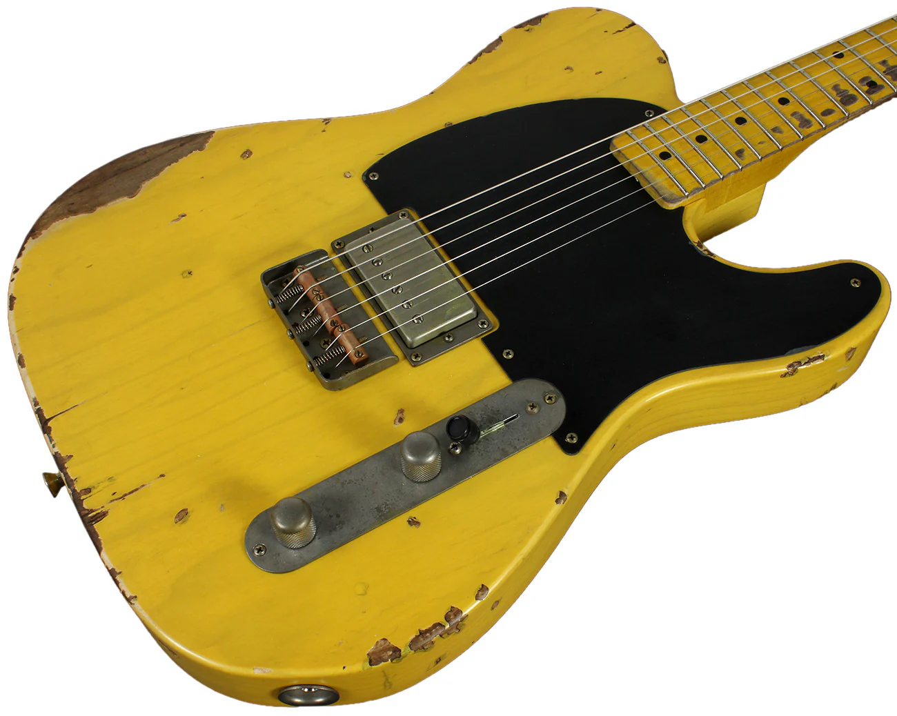 Nash E1HB Guitar, Butterscotch Blonde,  Dimarzio