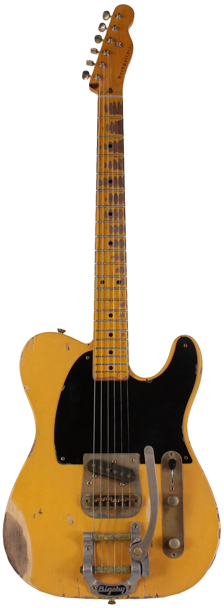 Nash E52 Guitar, Butterscotch Blonde, Bigsby, Heavy Relic